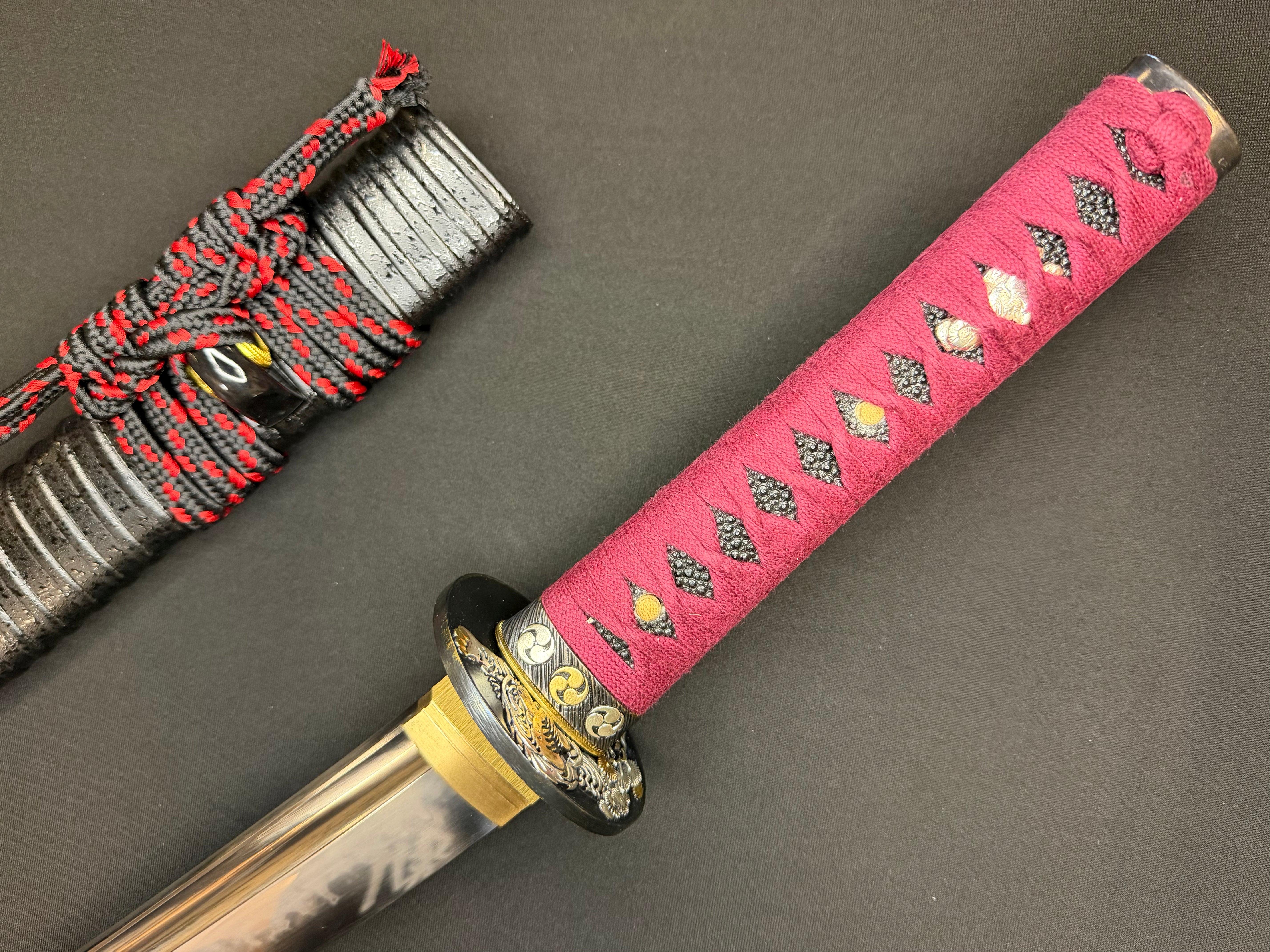 Legacy Steel Reaper Osoraku Wakizashi  - Crimson Tiger 1095 Clay Tempered