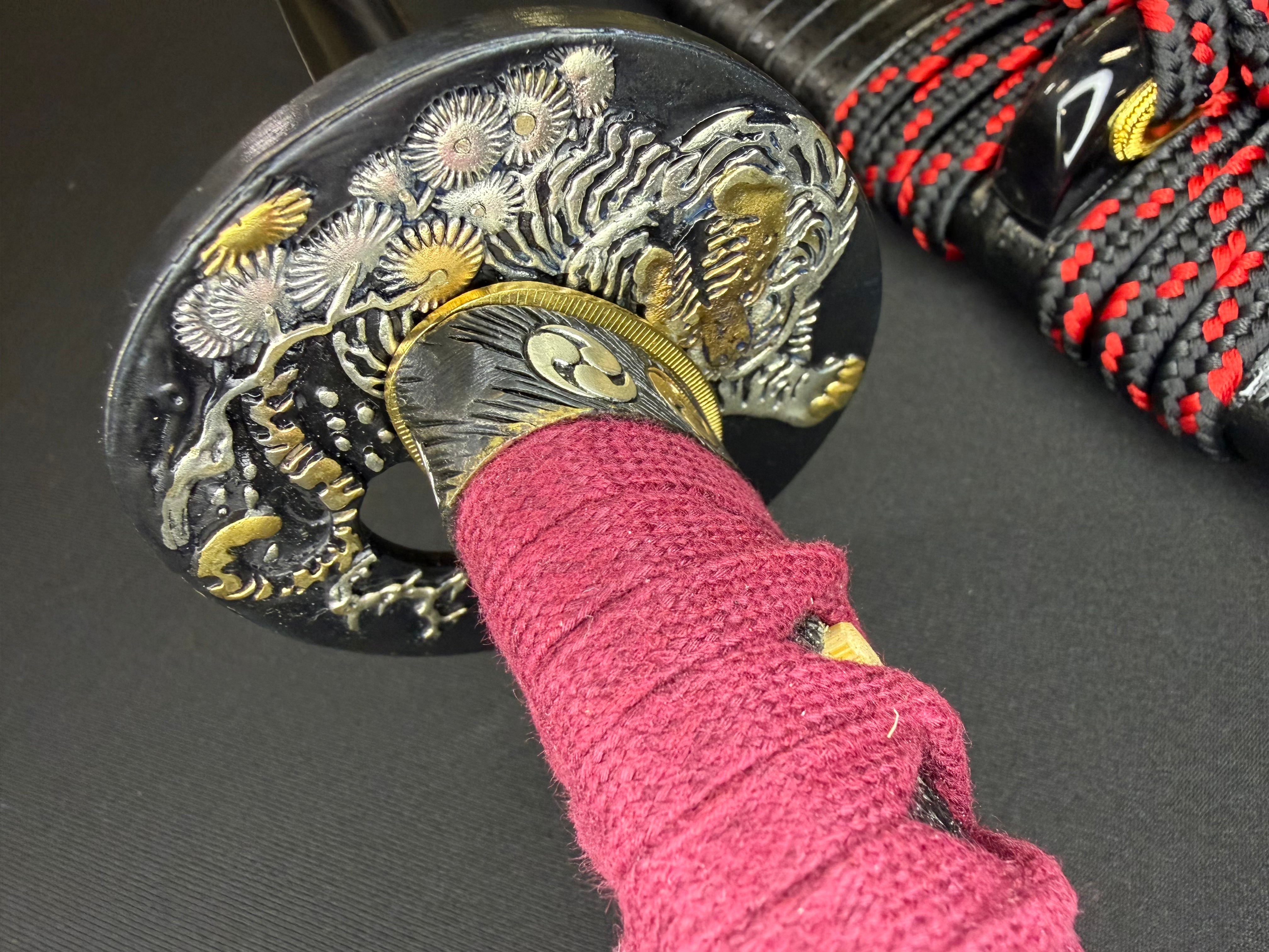 Legacy Steel Reaper Osoraku Wakizashi  - Crimson Tiger 1095 Clay Tempered