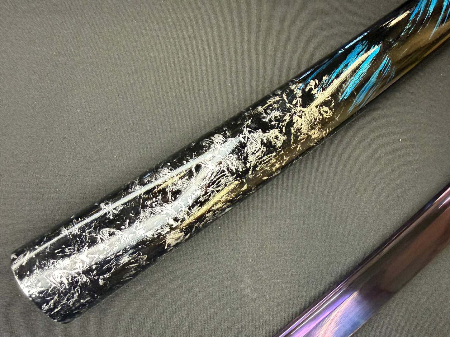 Dragonspring Forge Katana - Blue Blazing Dragon 65Mn