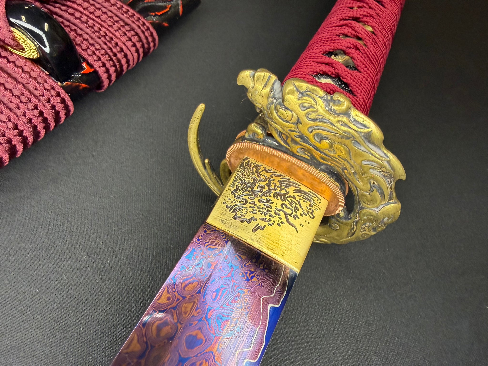 Phoenix Armory Katana -  Dragonblade Sanmai Damascus