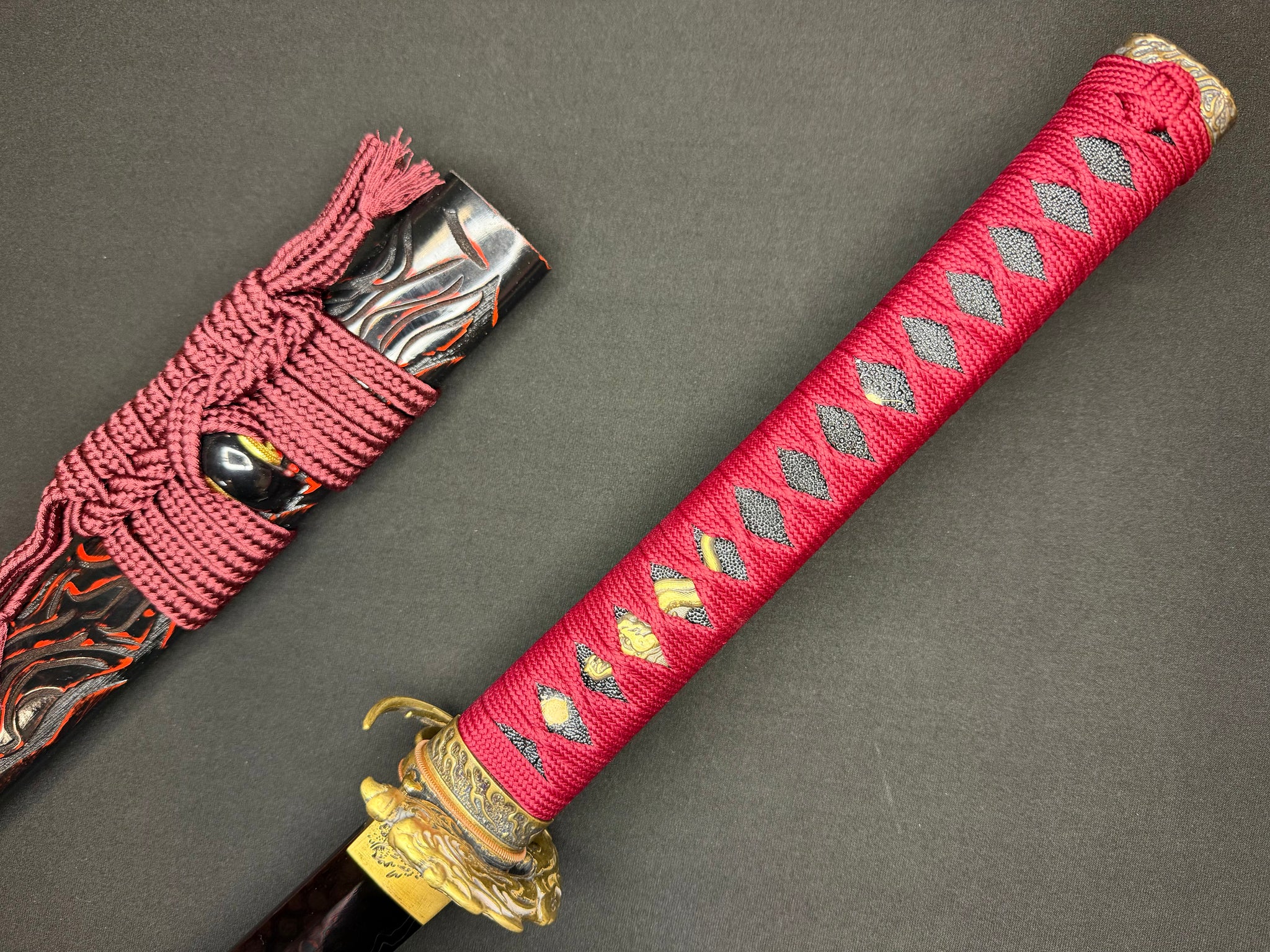 Phoenix Armory Katana -  Dragonblade Sanmai Damascus