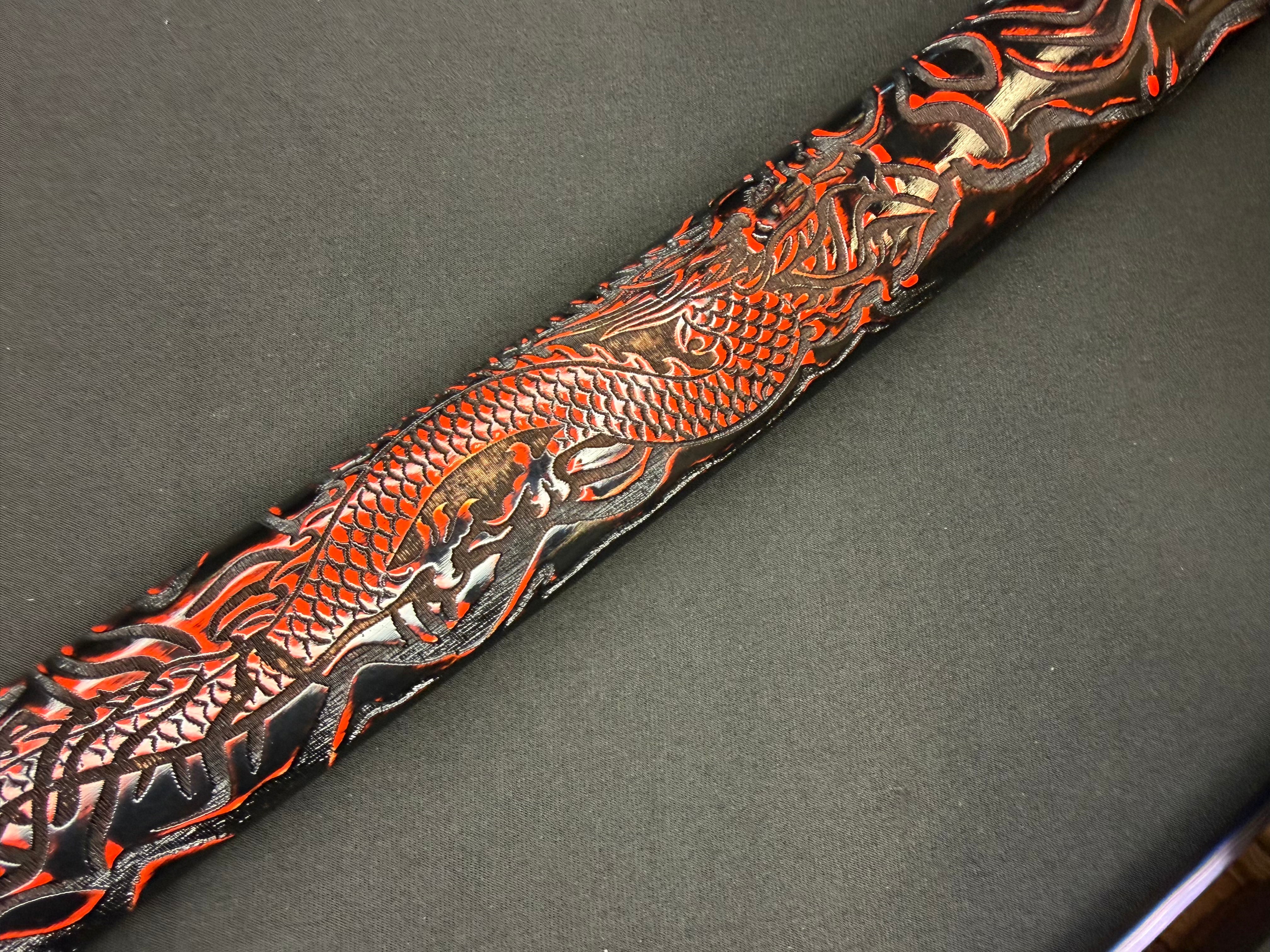 Phoenix Armory Katana -  Dragonblade Sanmai Damascus