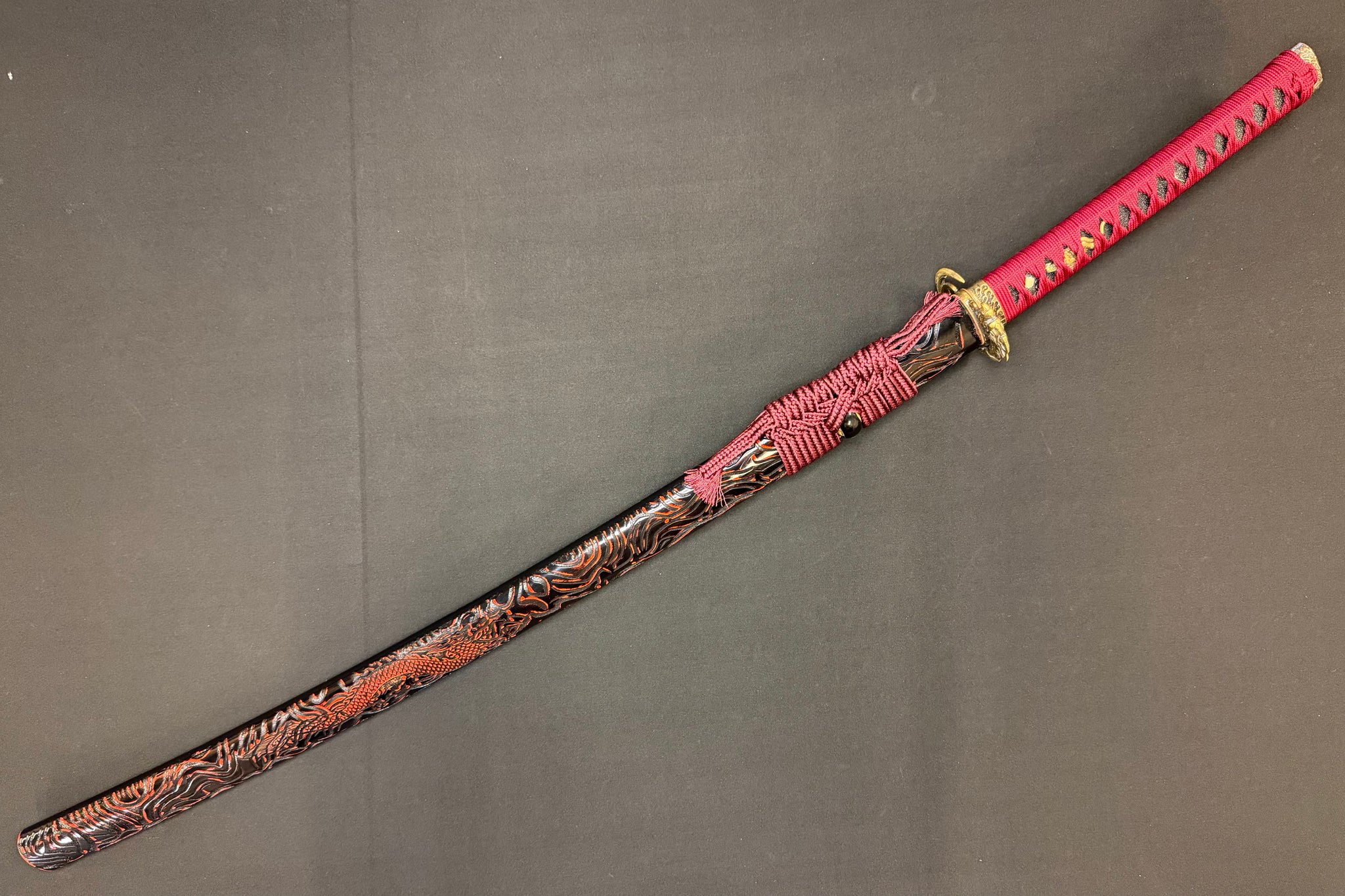 Phoenix Armory Katana -  Dragonblade Sanmai Damascus