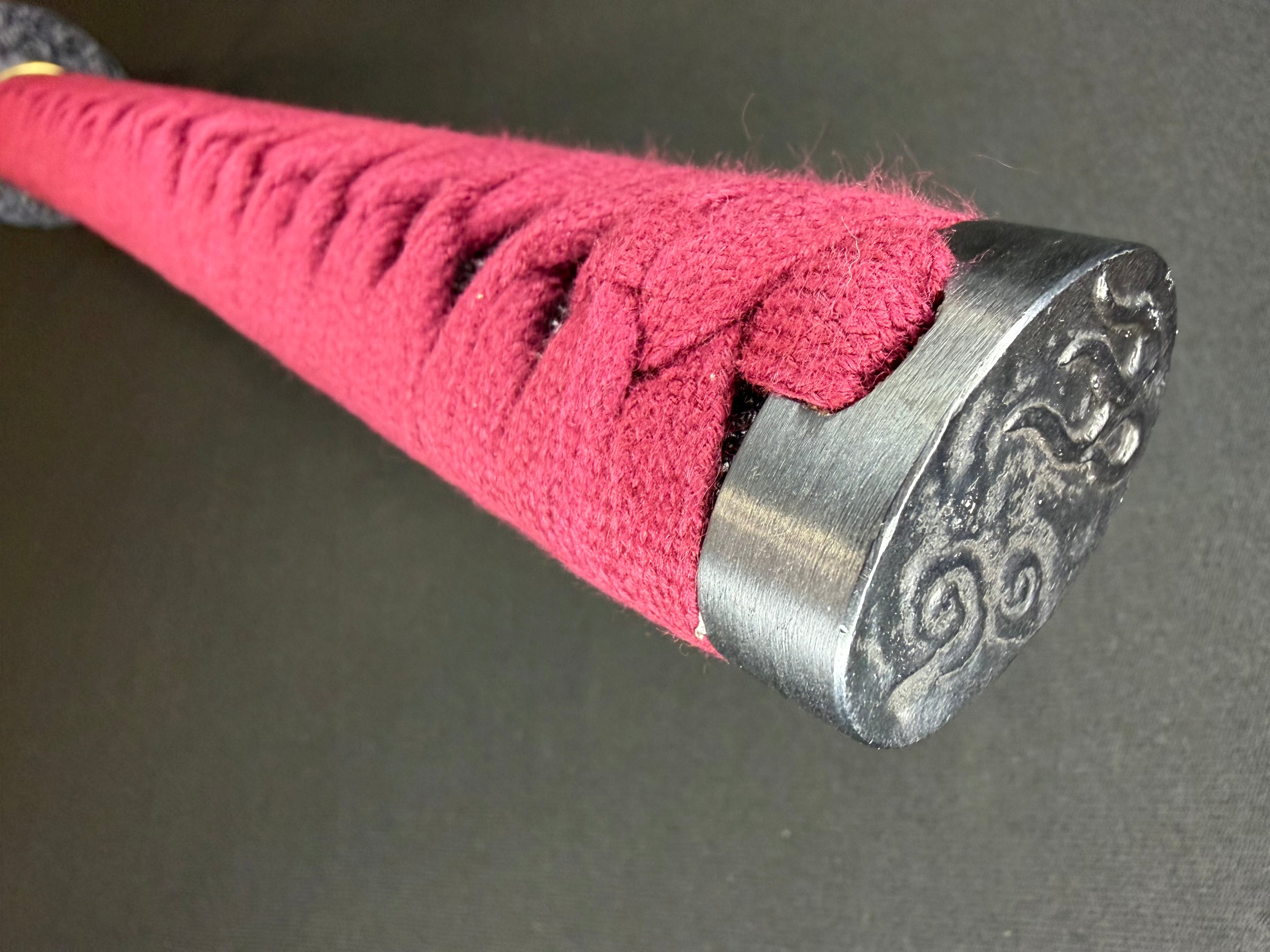Legacy Blades Nodachi -  Warpath Series Iron Serpent Sanmai Damascus Shobu Zukuri
