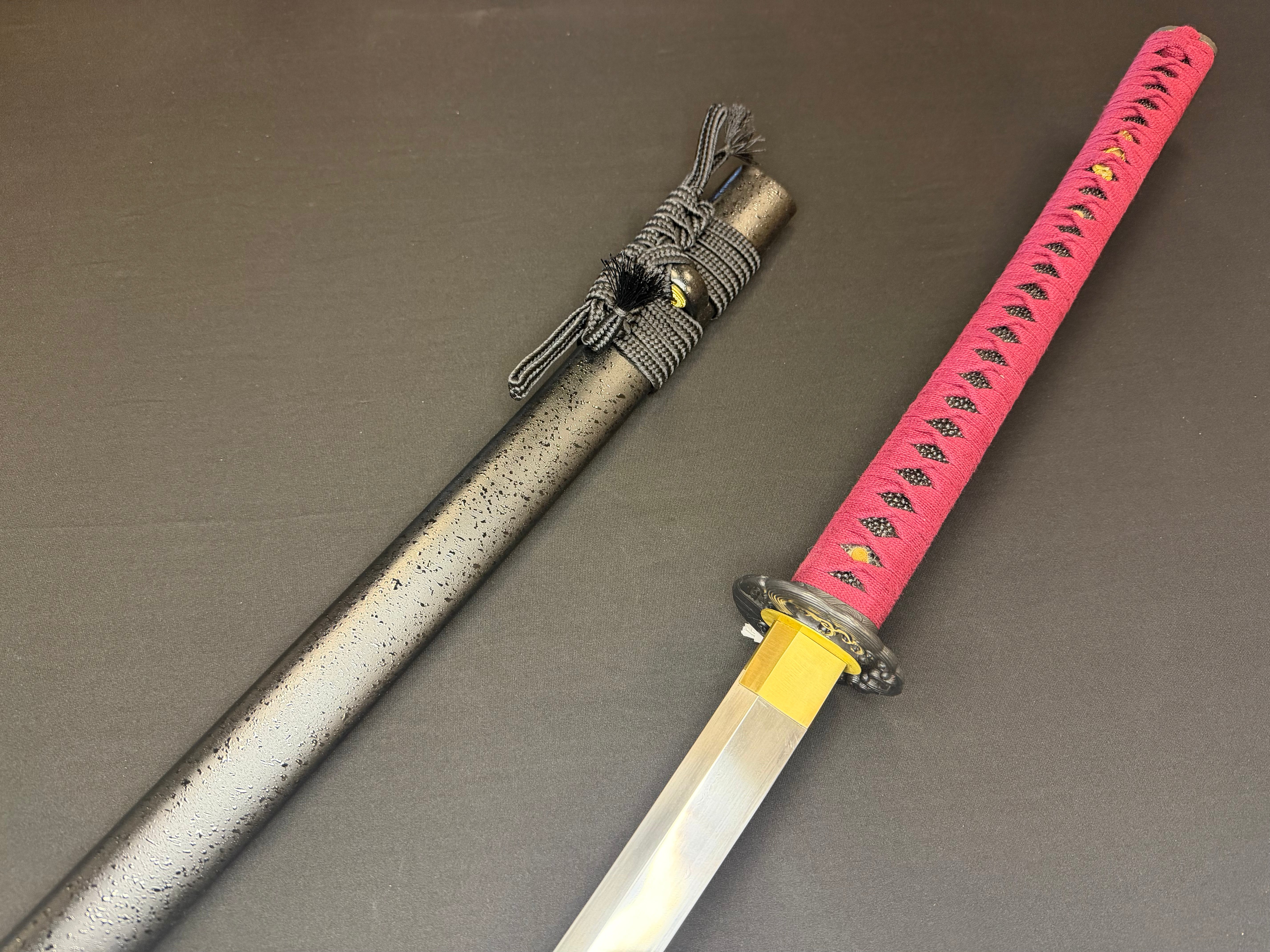 Legacy Blades Nodachi -  Warpath Series Iron Storm Sanmai Damascus Shobu Zukuri