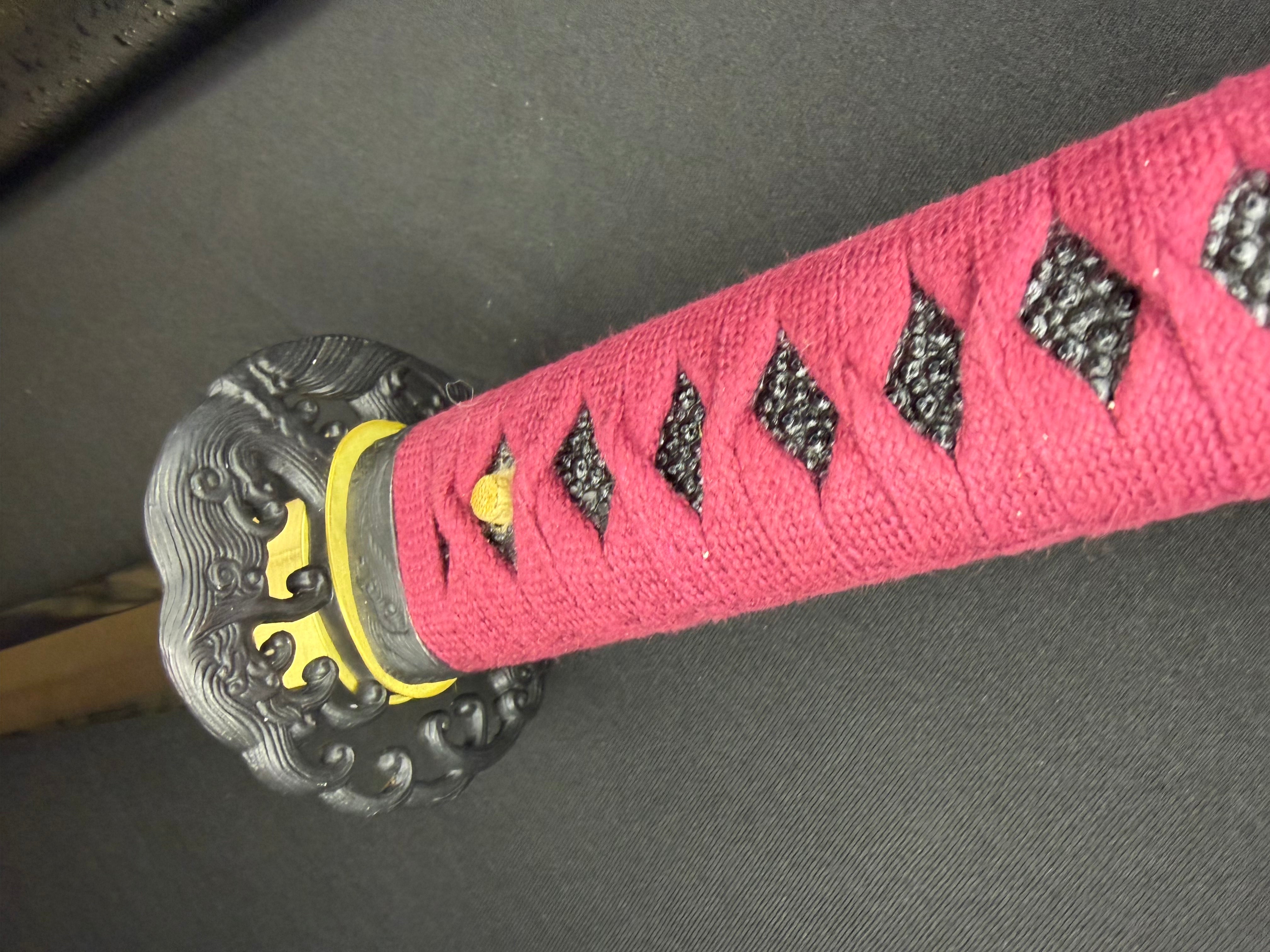 Legacy Blades Nodachi -  Warpath Series Iron Storm Sanmai Damascus Shobu Zukuri