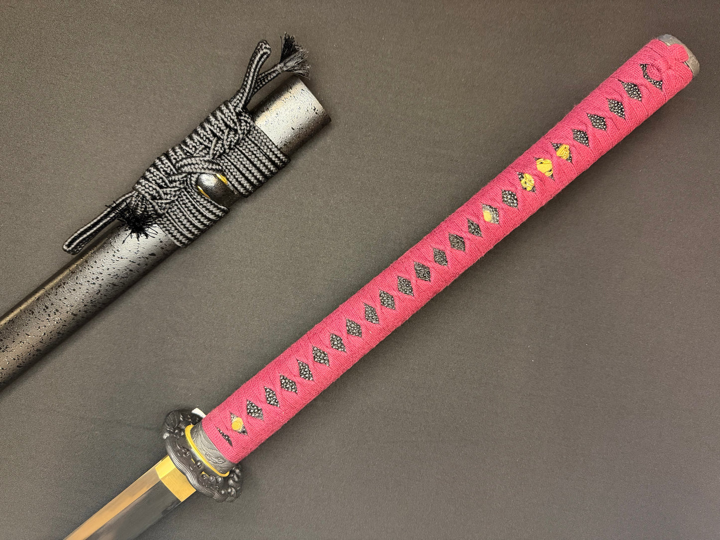 Legacy Blades Nodachi -  Warpath Series Iron Storm Sanmai Damascus Shobu Zukuri