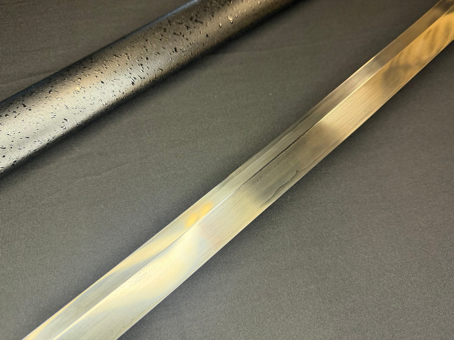 Legacy Blades Nodachi -  Warpath Series Iron Storm Sanmai Damascus Shobu Zukuri