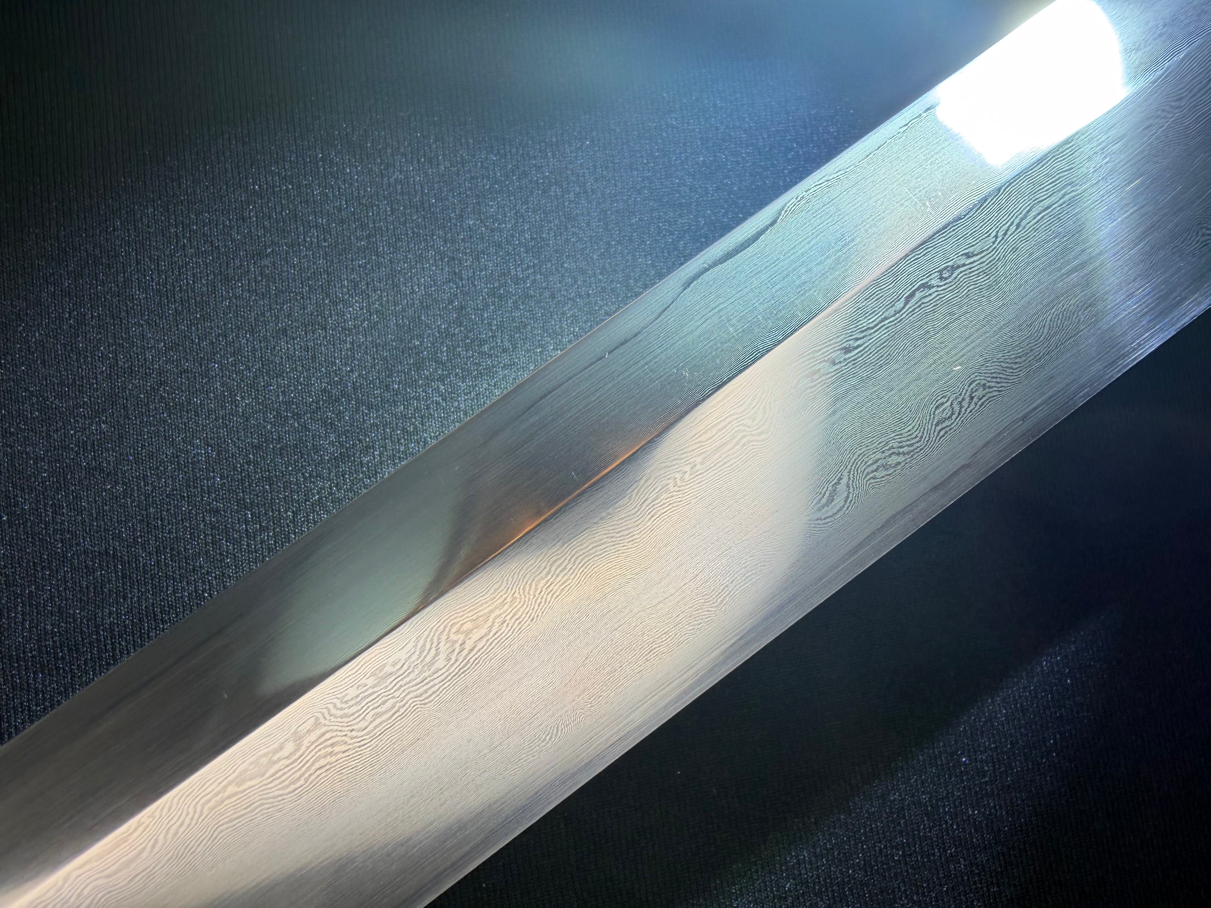 Legacy Blades Nodachi -  Warpath Series Iron Storm Sanmai Damascus Shobu Zukuri