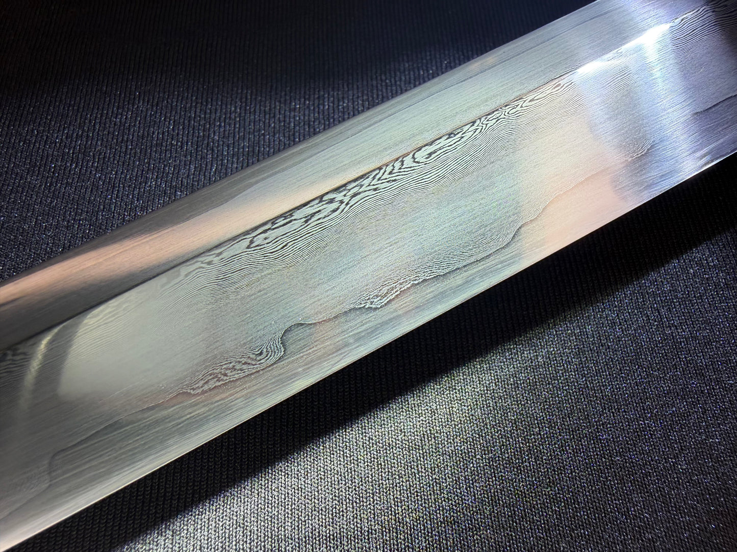 Legacy Blades Nodachi -  Warpath Series Iron Storm Sanmai Damascus Shobu Zukuri