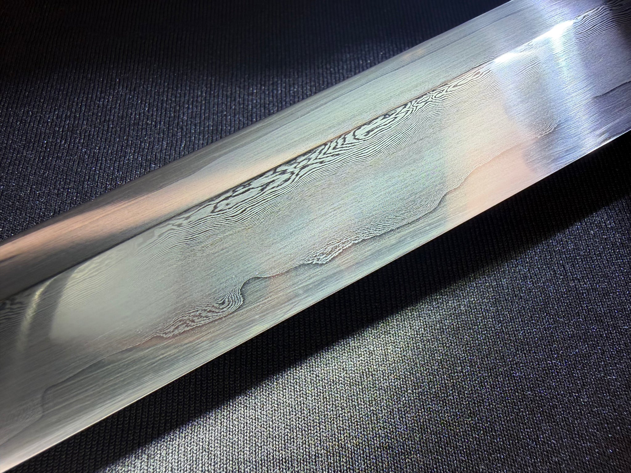 Legacy Blades Nodachi -  Warpath Series Iron Storm Sanmai Damascus Shobu Zukuri