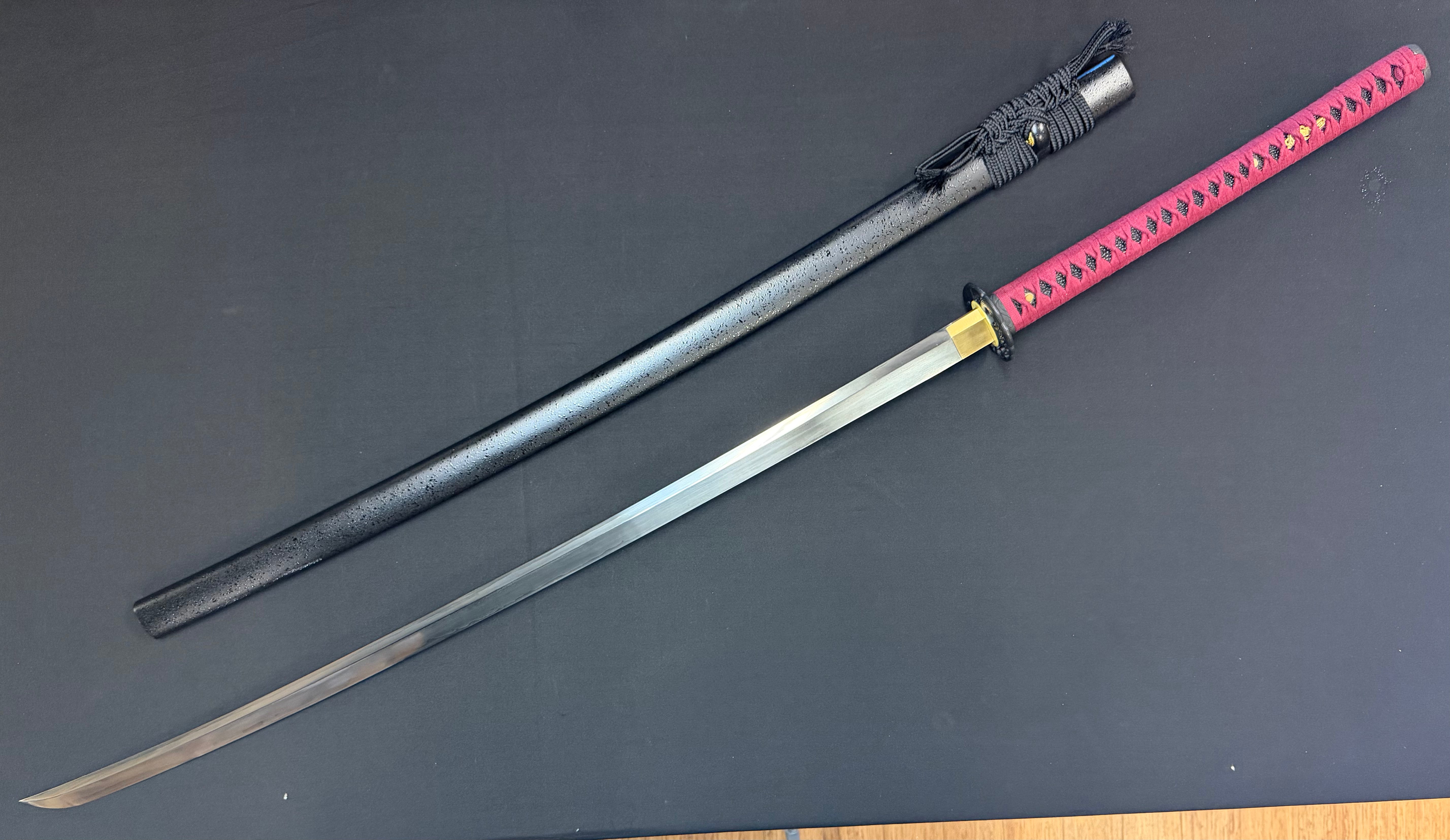 Legacy Blades Nodachi -  Warpath Series Iron Storm Sanmai Damascus Shobu Zukuri