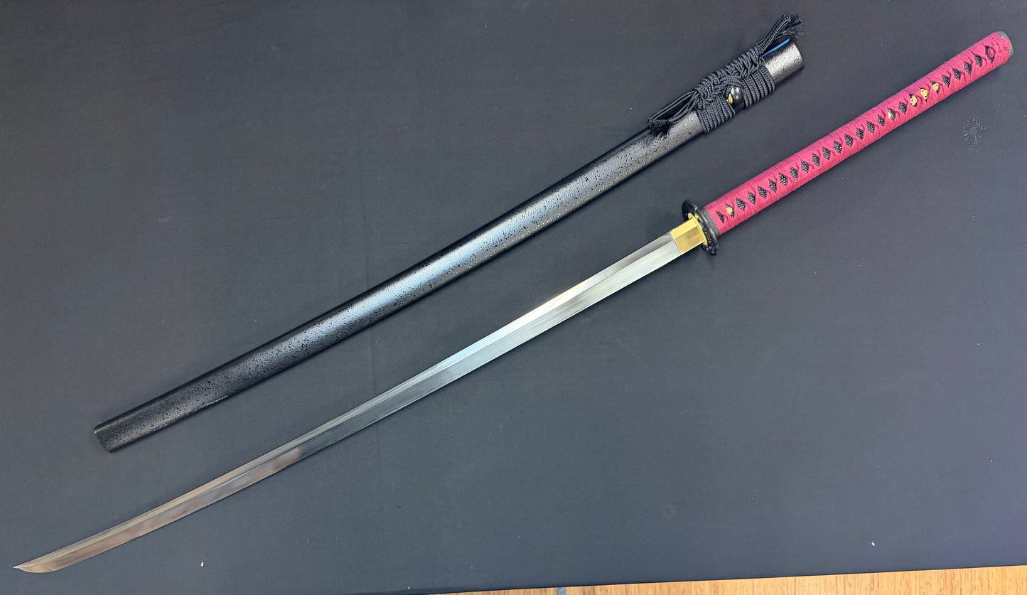 Legacy Blades Nodachi -  Warpath Series Iron Storm Sanmai Damascus Shobu Zukuri