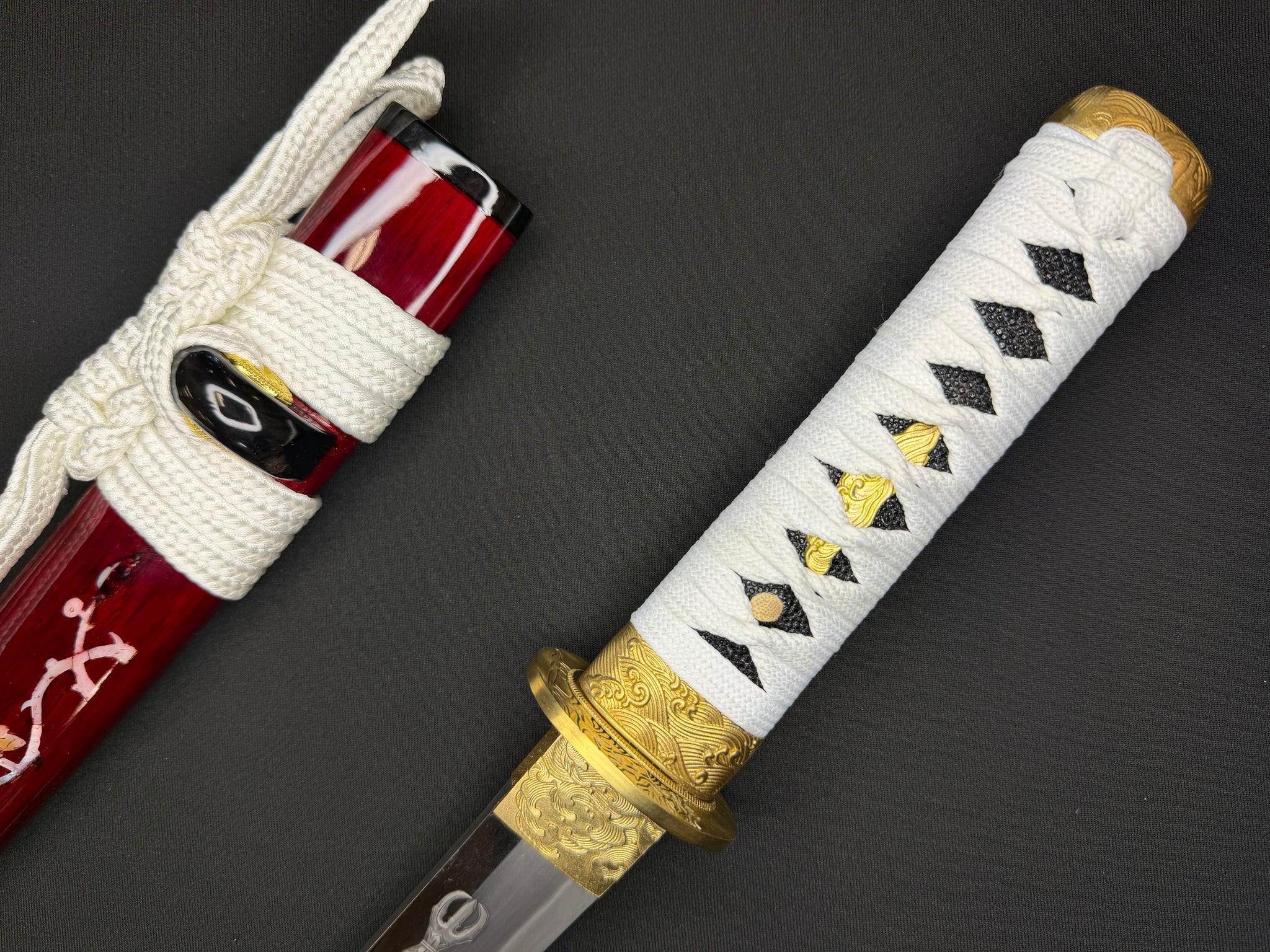 Phoenix Armory Tanto - Warrior Kami Shobu with Horimono T10 Clay Tempered