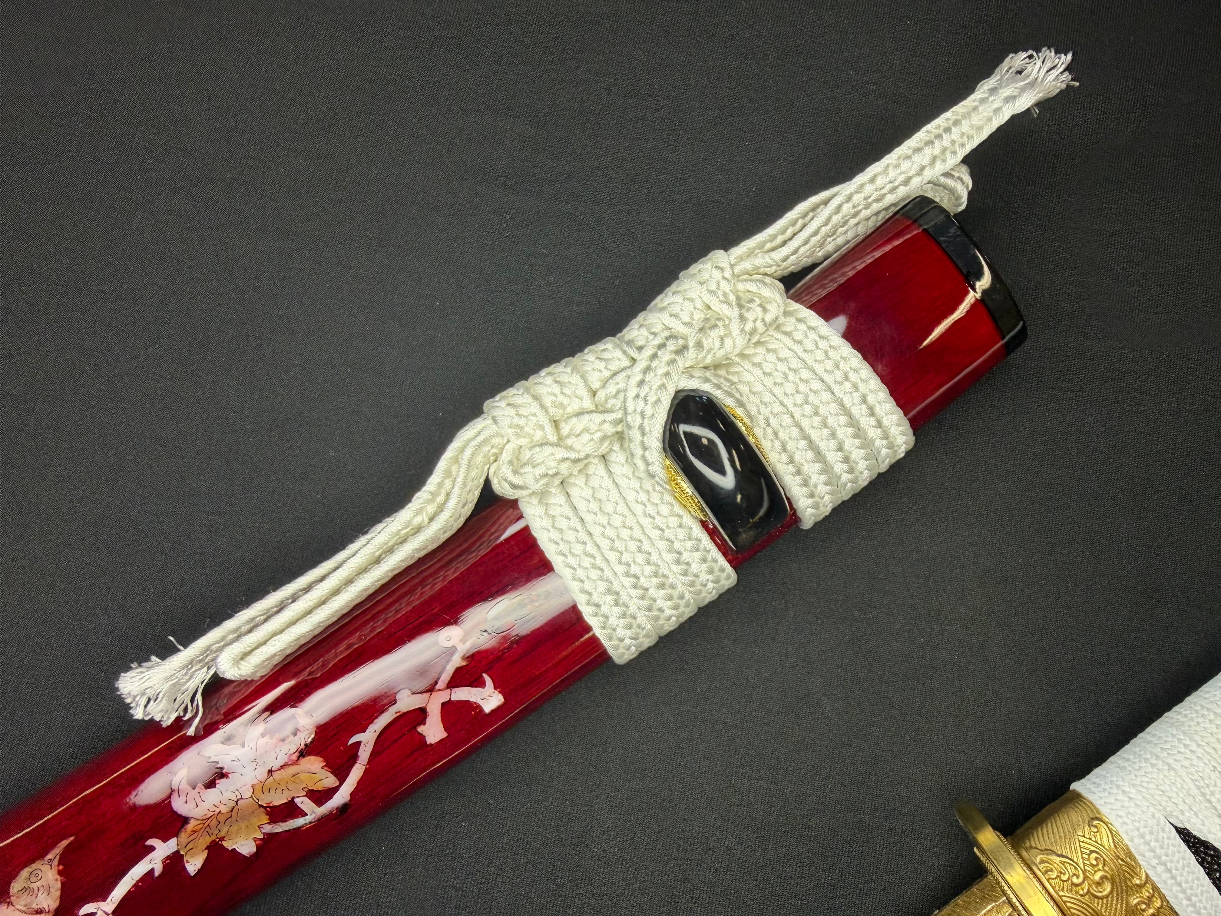 Phoenix Armory Tanto - Warrior Kami Shobu with Horimono T10 Clay Tempered