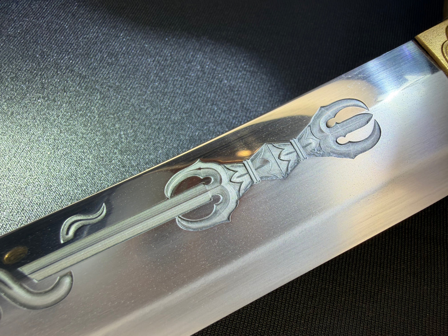 Phoenix Armory Tanto - Warrior Kami Shobu with Horimono T10 Clay Tempered