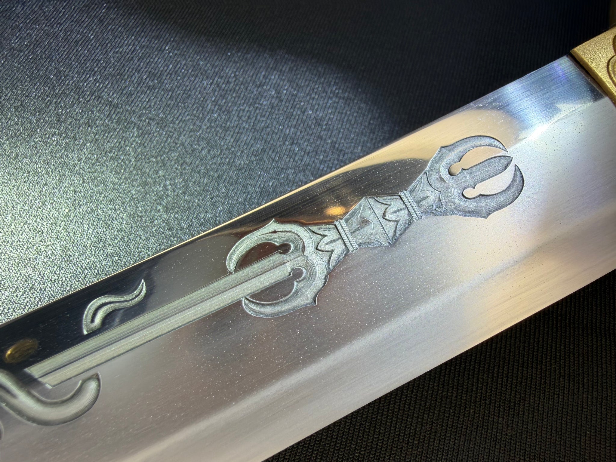 Phoenix Armory Tanto - Warrior Kami Shobu with Horimono T10 Clay Tempered