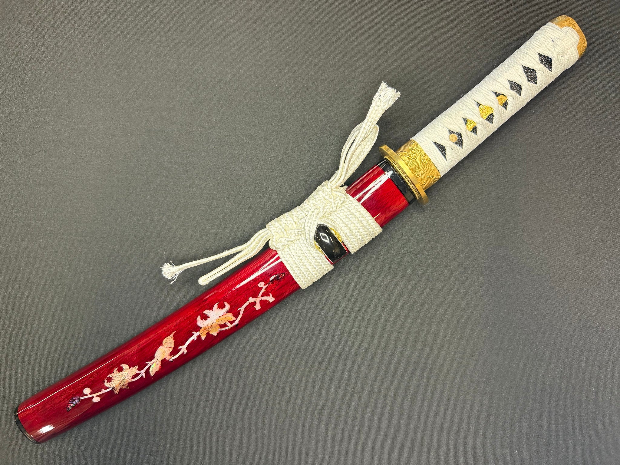 Phoenix Armory Tanto - Warrior Kami Shobu with Horimono T10 Clay Tempered