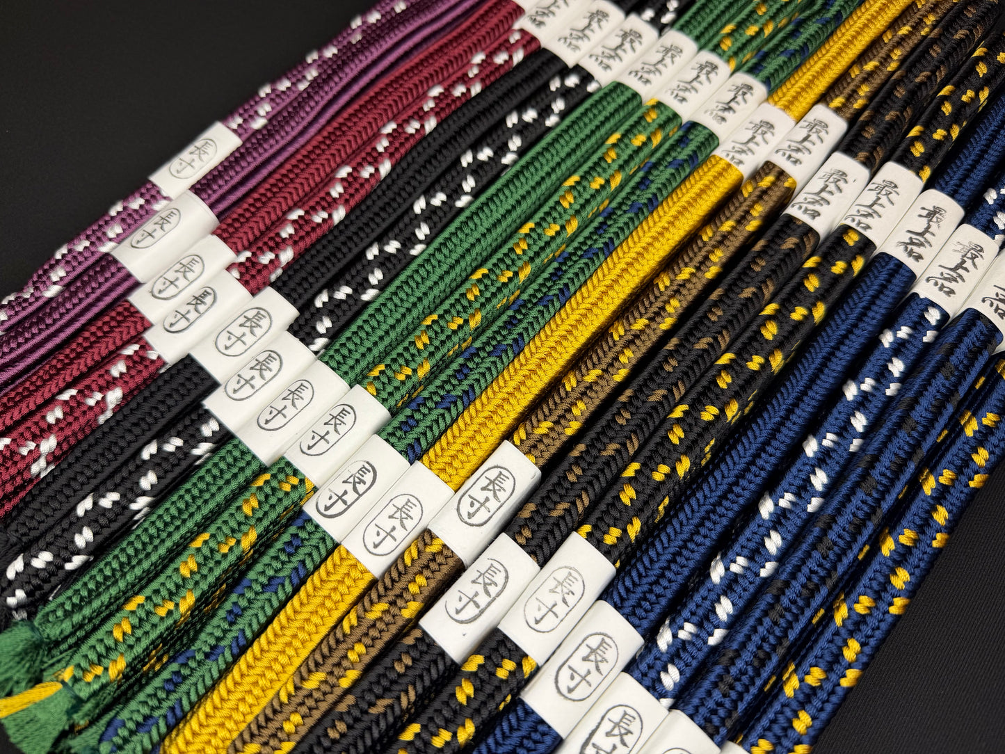 Saijohin Premium Sageo - Shigeuchi Style Synthetic Silk Color Options Imported from Japan