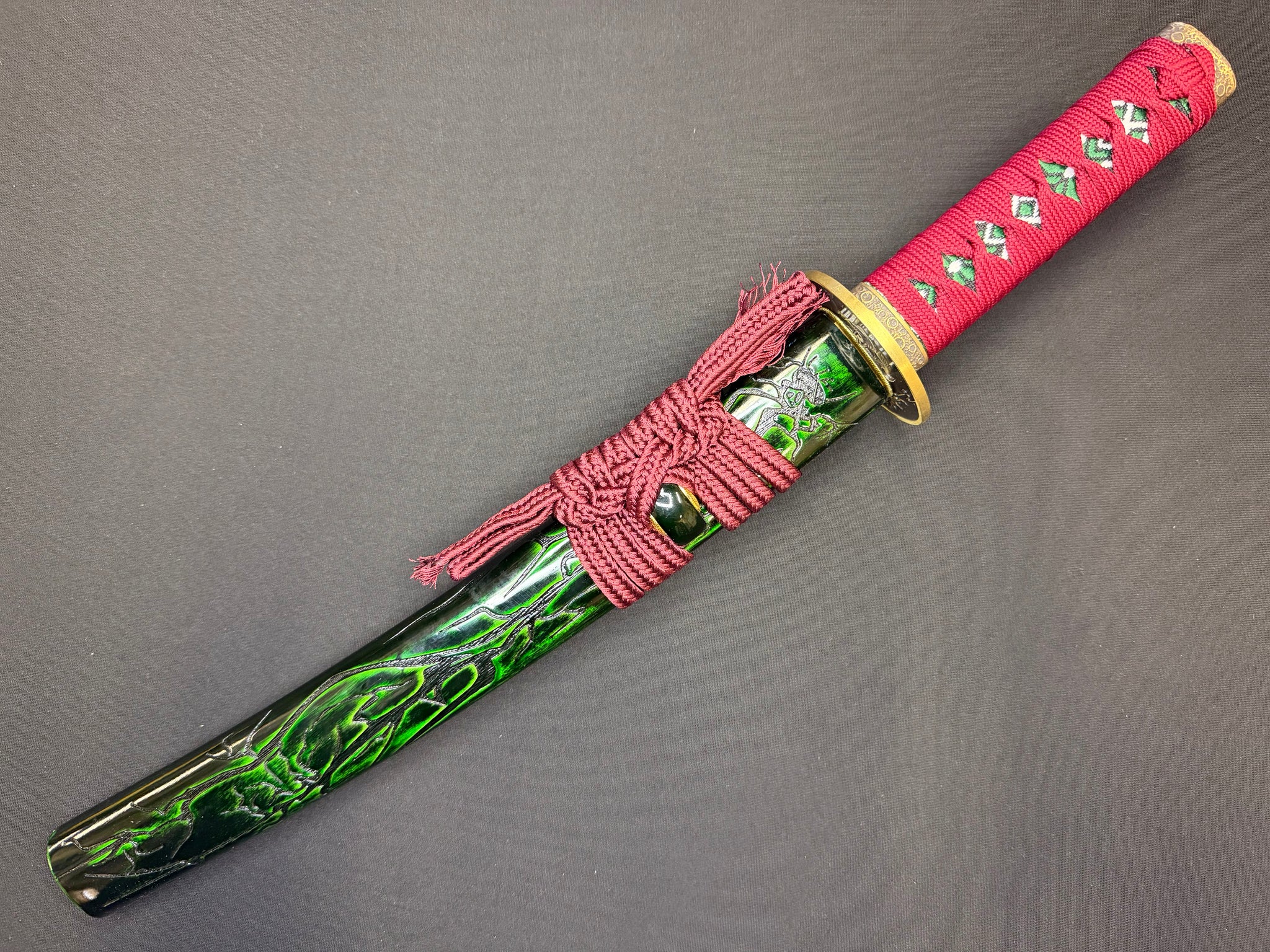Phoenix Armory Tanto - Crimson Blaze - T10 Hitatsura Wildfire Hamon