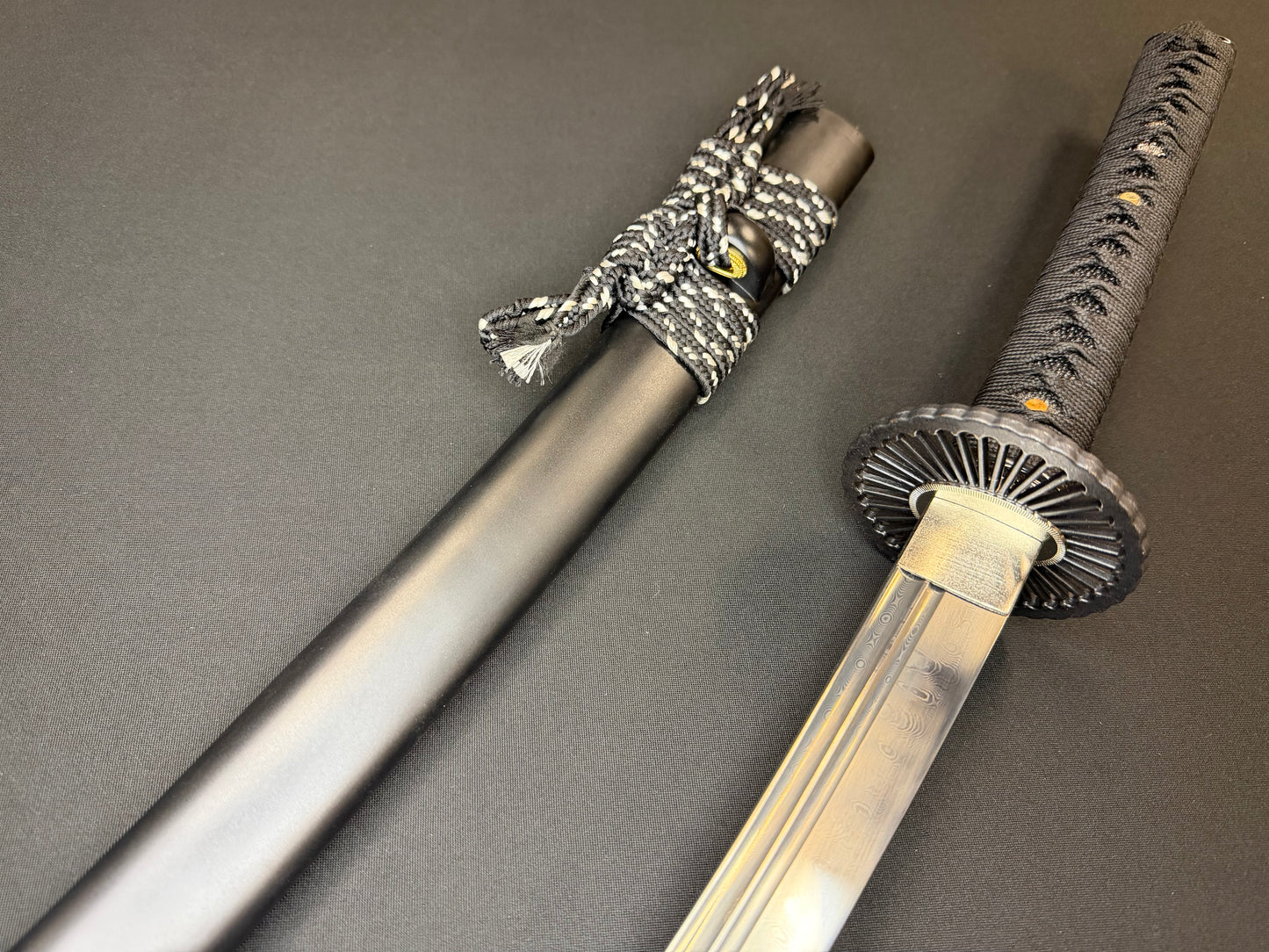 Legacy Blades Katana - Midnight Eclipse Clay Tempered Folded Damascus