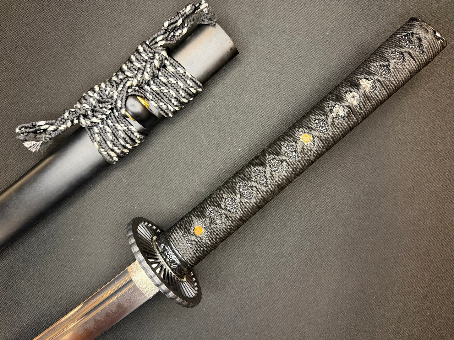 Legacy Blades Katana - Midnight Eclipse Clay Tempered Folded Damascus