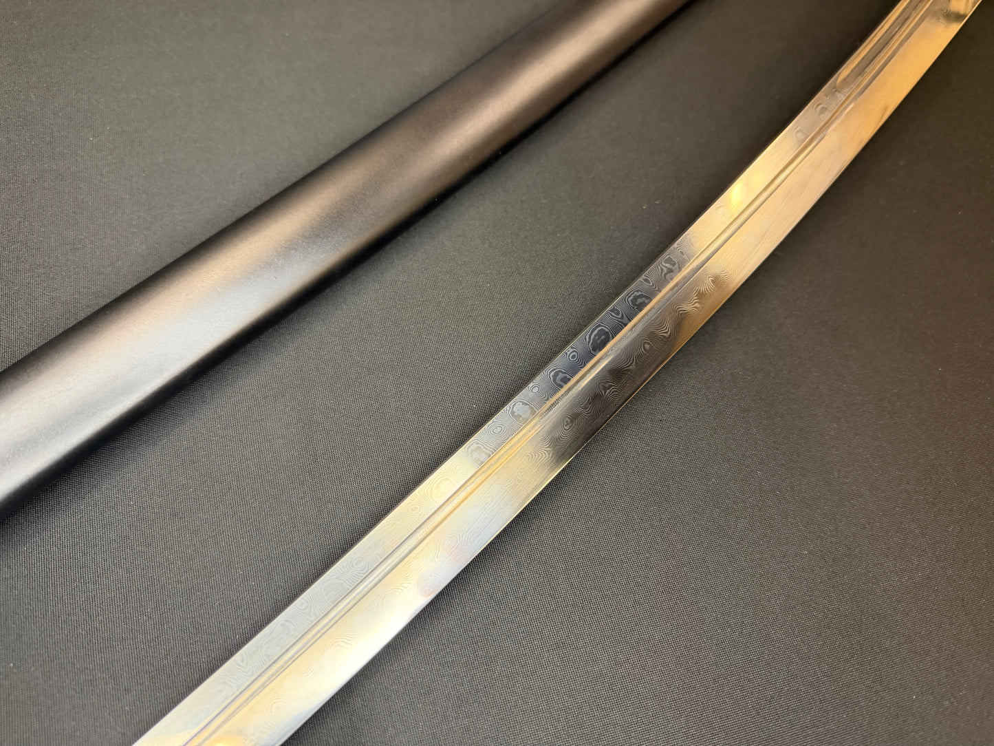 Legacy Blades Katana - Midnight Eclipse Clay Tempered Folded Damascus