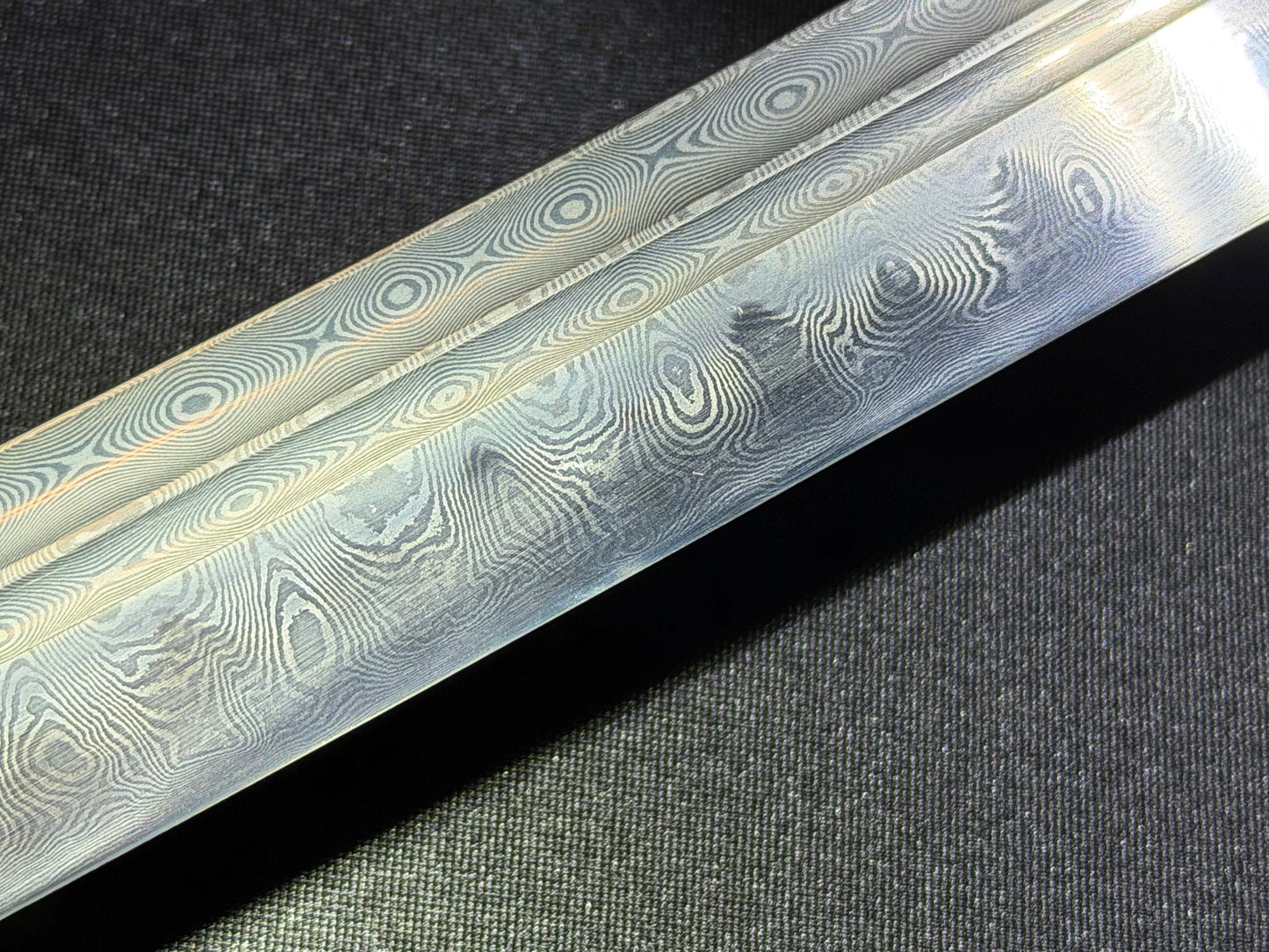 Legacy Blades Katana - Midnight Eclipse Clay Tempered Folded Damascus