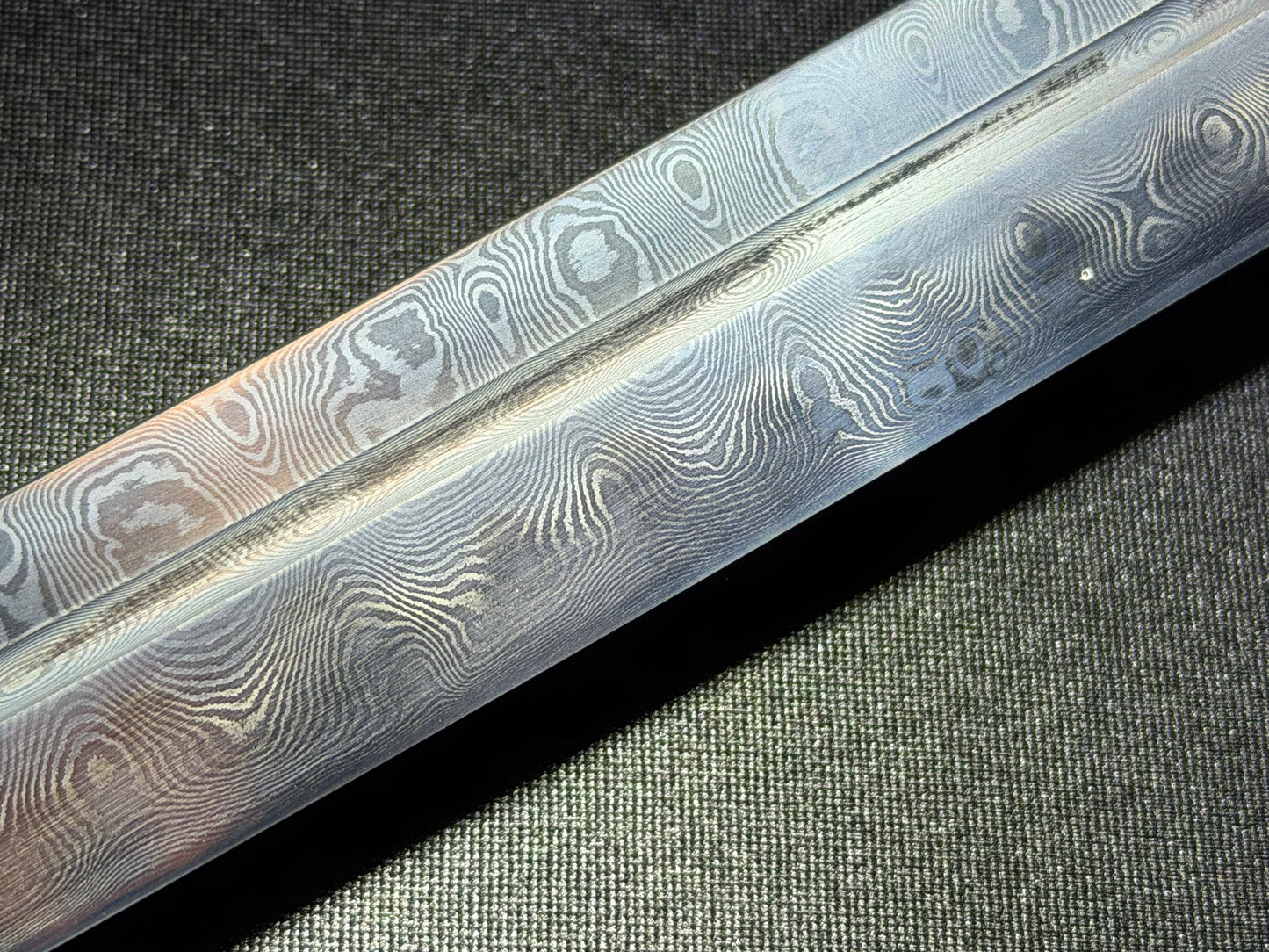 Legacy Blades Katana - Midnight Eclipse Clay Tempered Folded Damascus
