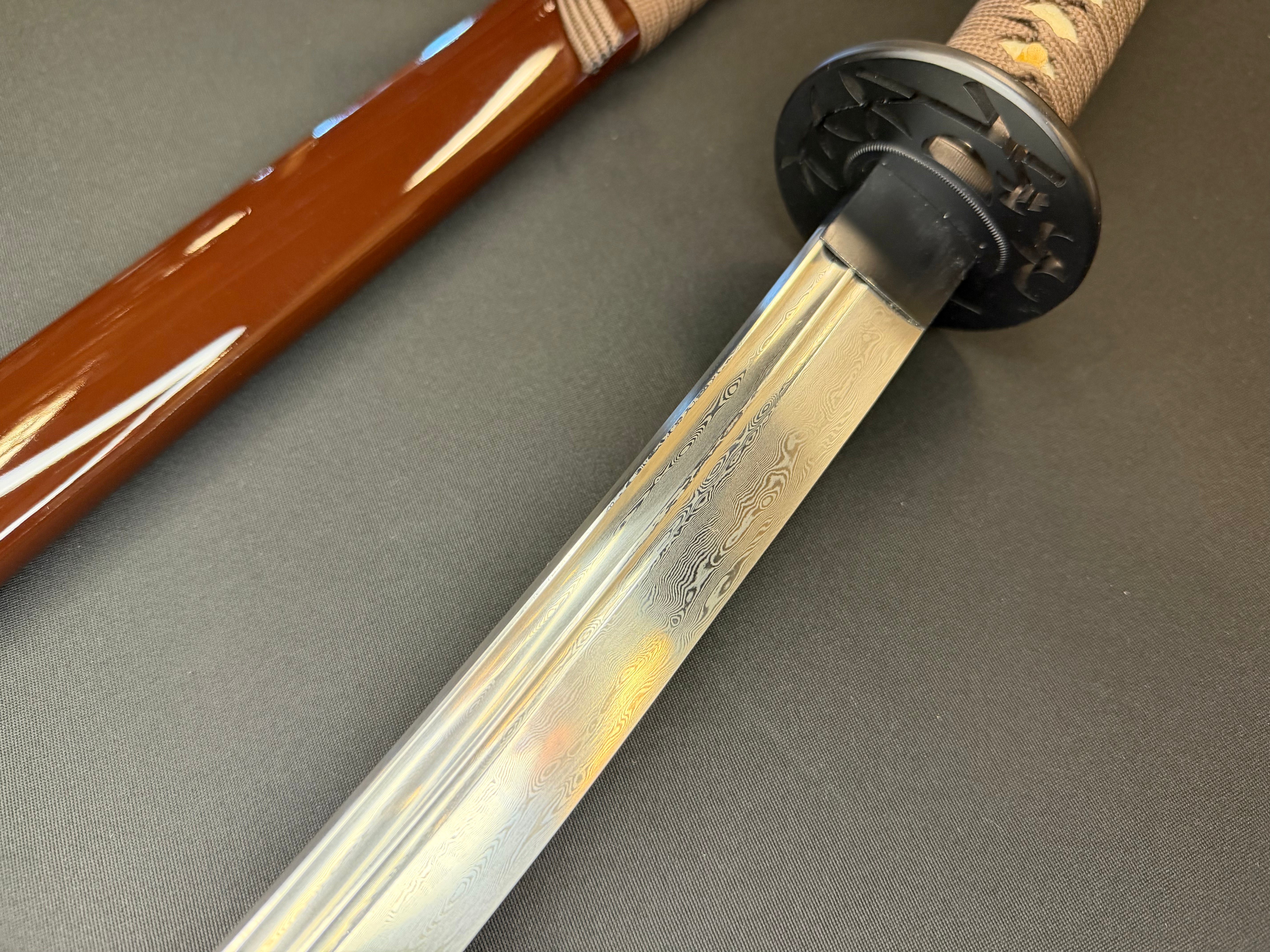 Legacy Blades Nodachi - Swallow's Reach Damascus Bo-hi