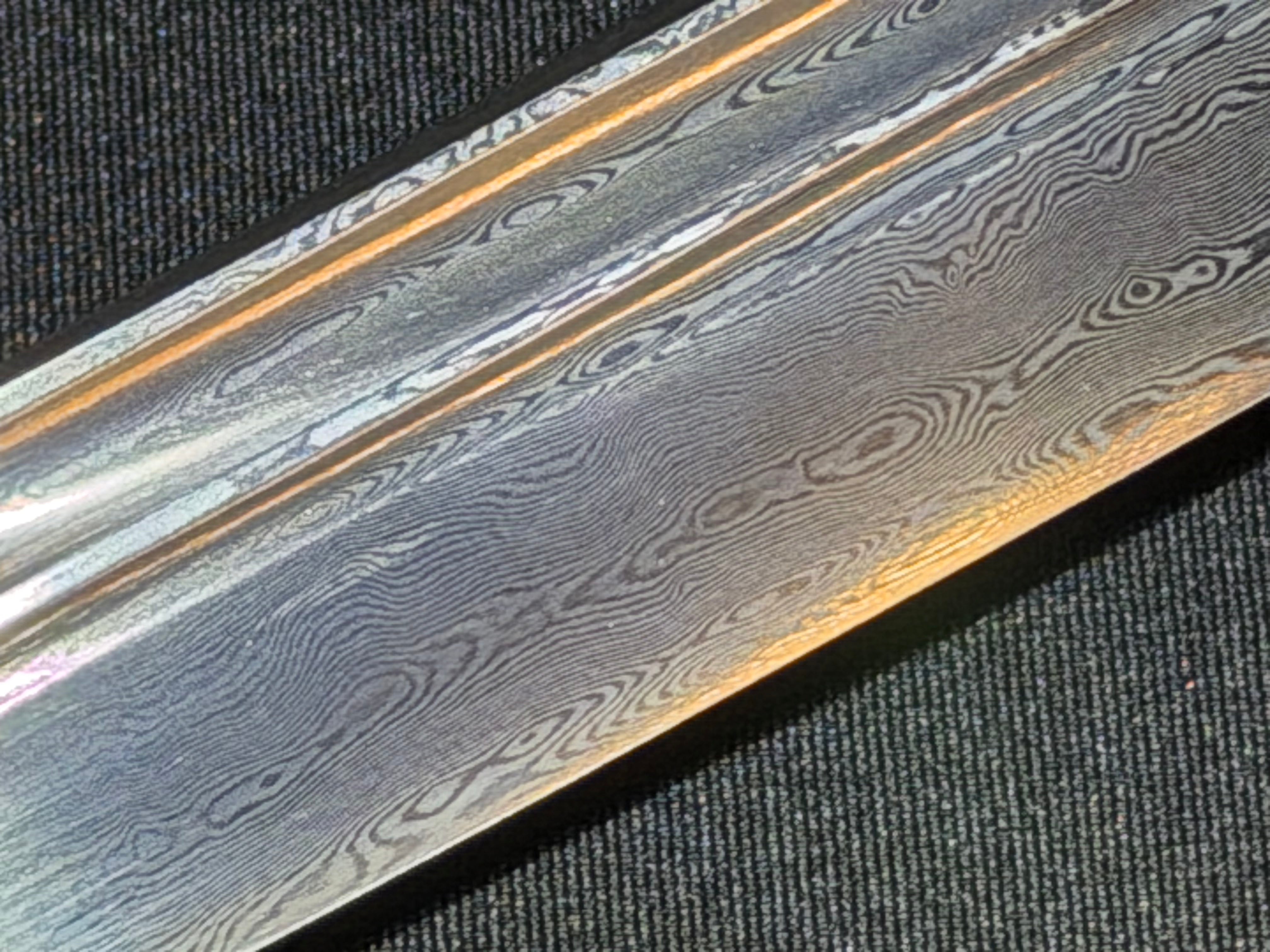Legacy Blades Nodachi - Swallow's Reach Damascus Bo-hi