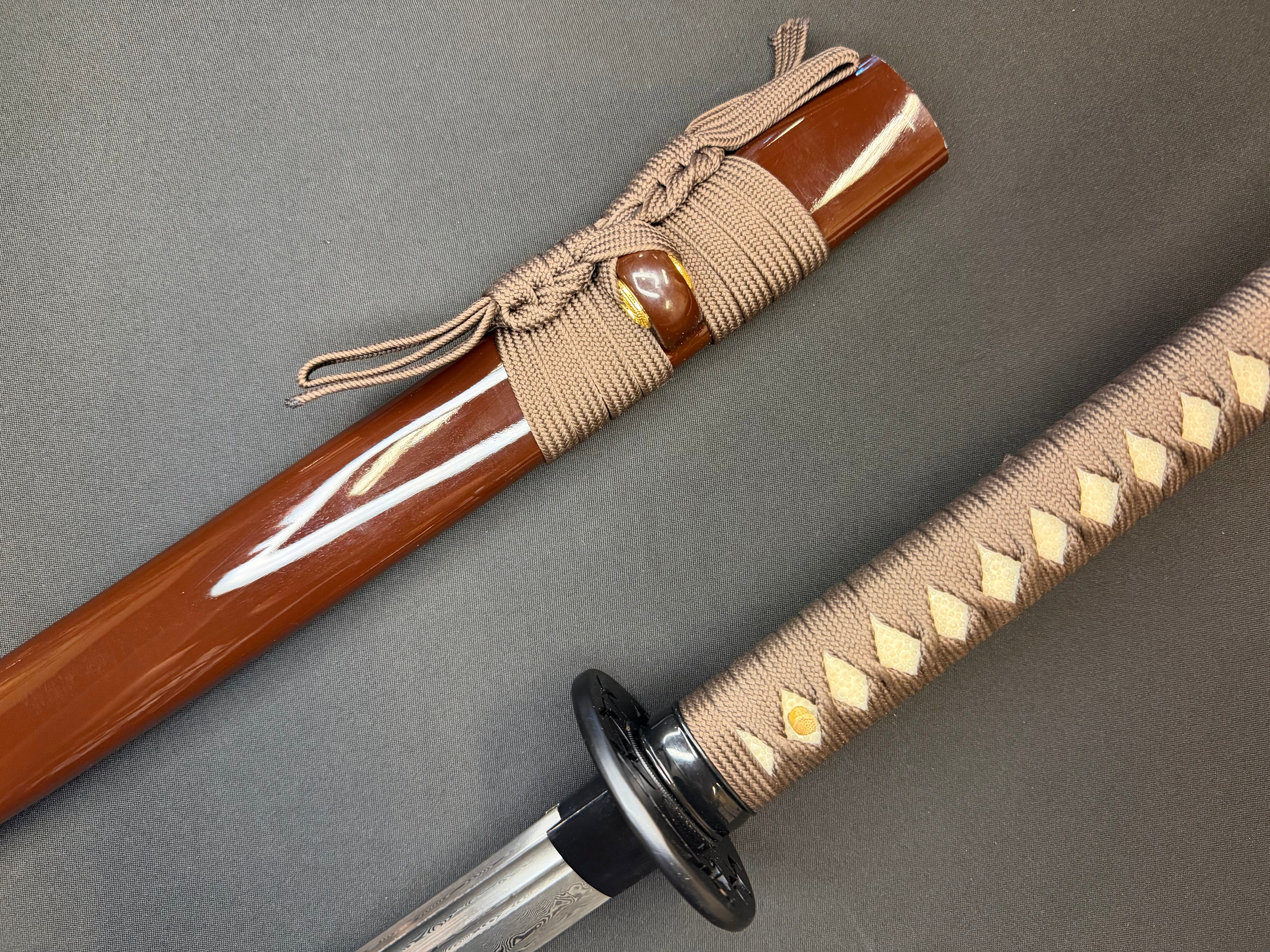 Legacy Blades Nodachi - Swallow's Reach Damascus Bo-hi