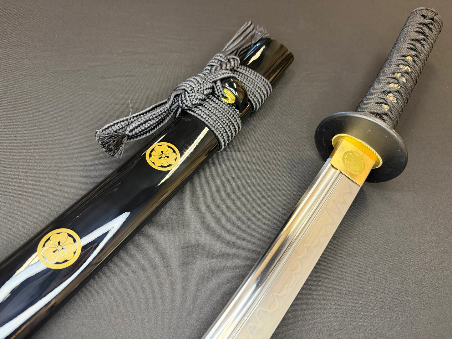 Phoenix Arms Wakizashi - Black Katabami Naginata Naoshi - T10 Clay Tempered