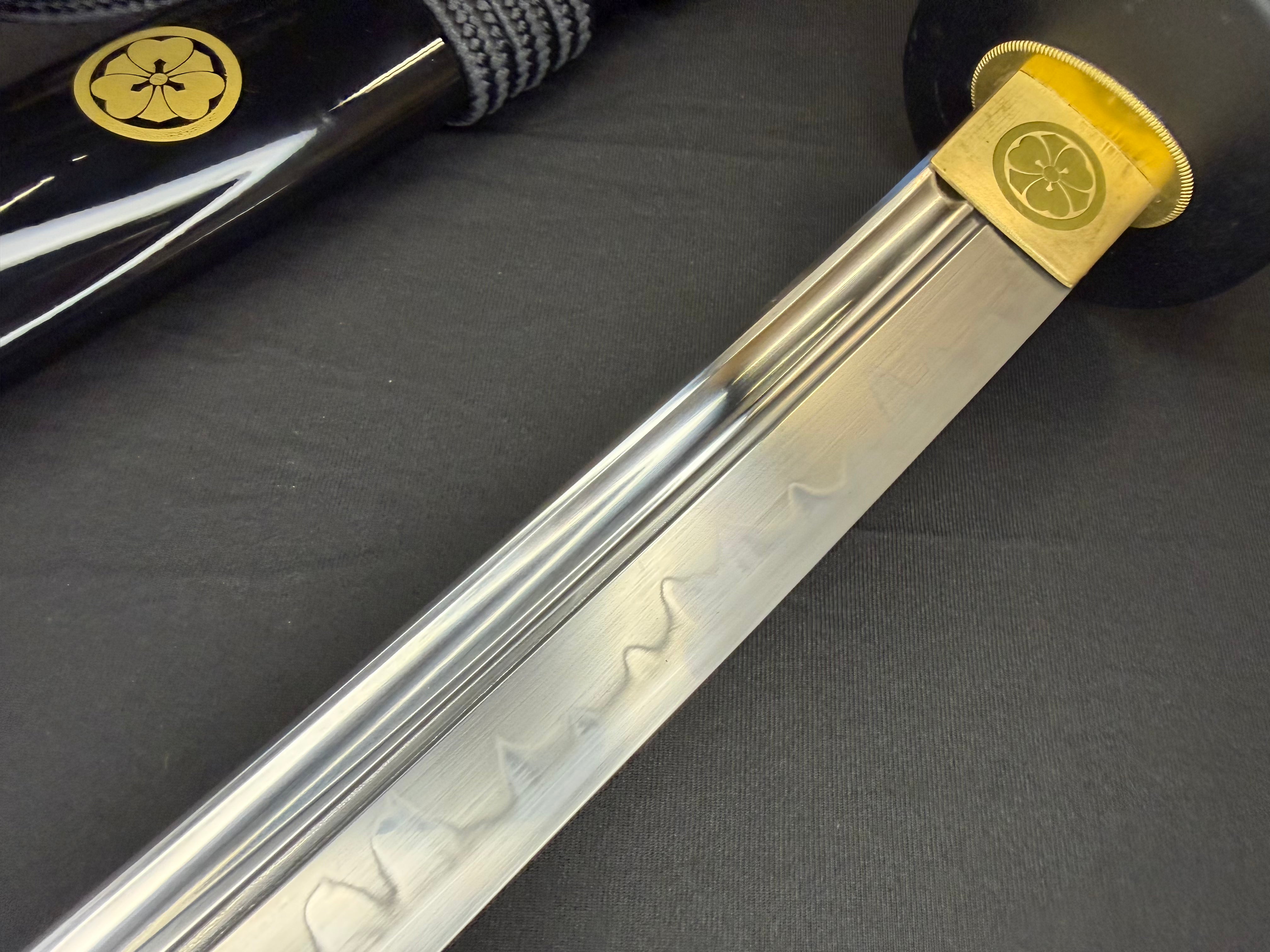 Phoenix Arms Wakizashi - Black Katabami Naginata Naoshi - T10 Clay Tempered