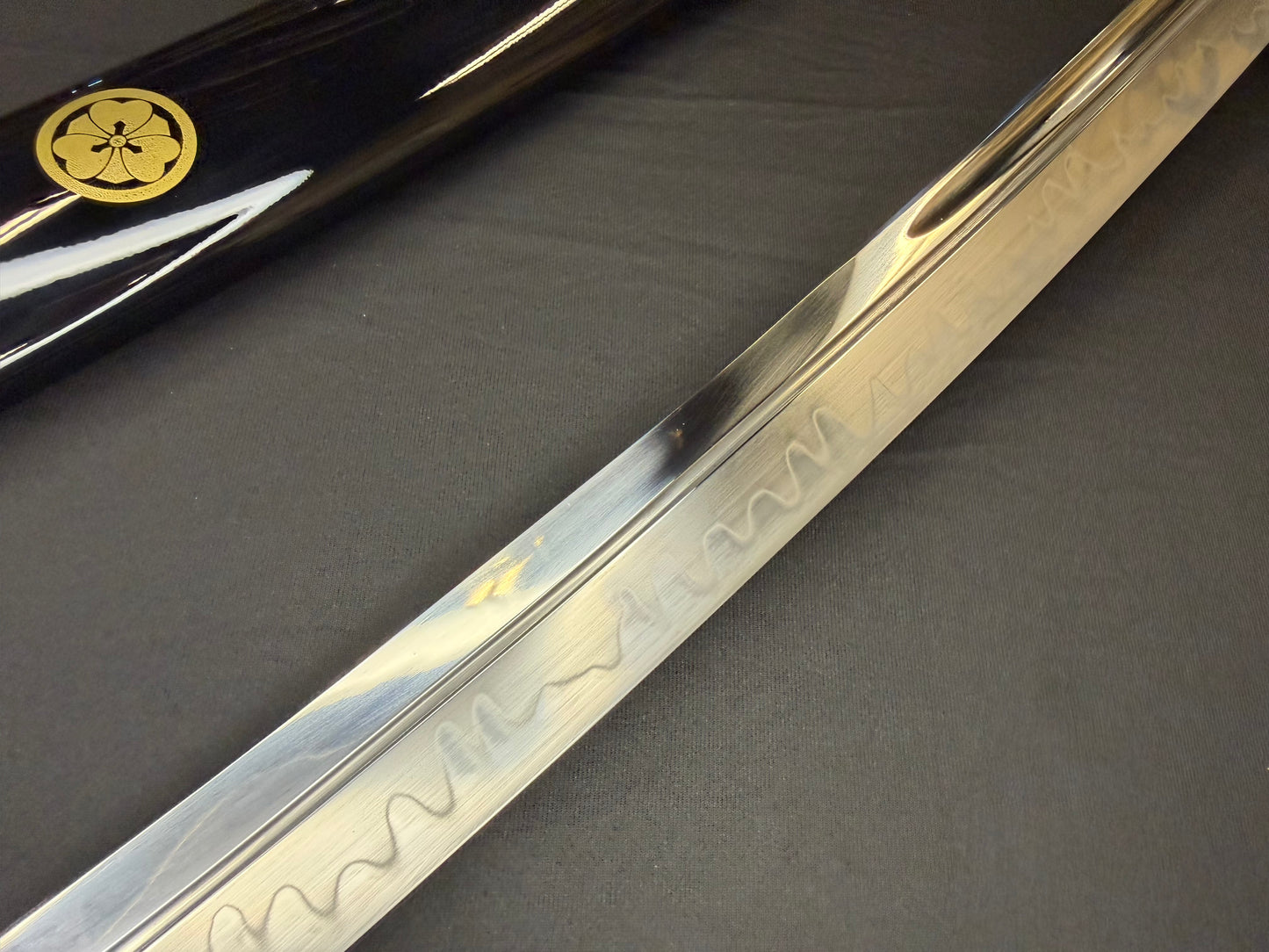 Phoenix Arms Wakizashi - Black Katabami Naginata Naoshi - T10 Clay Tempered