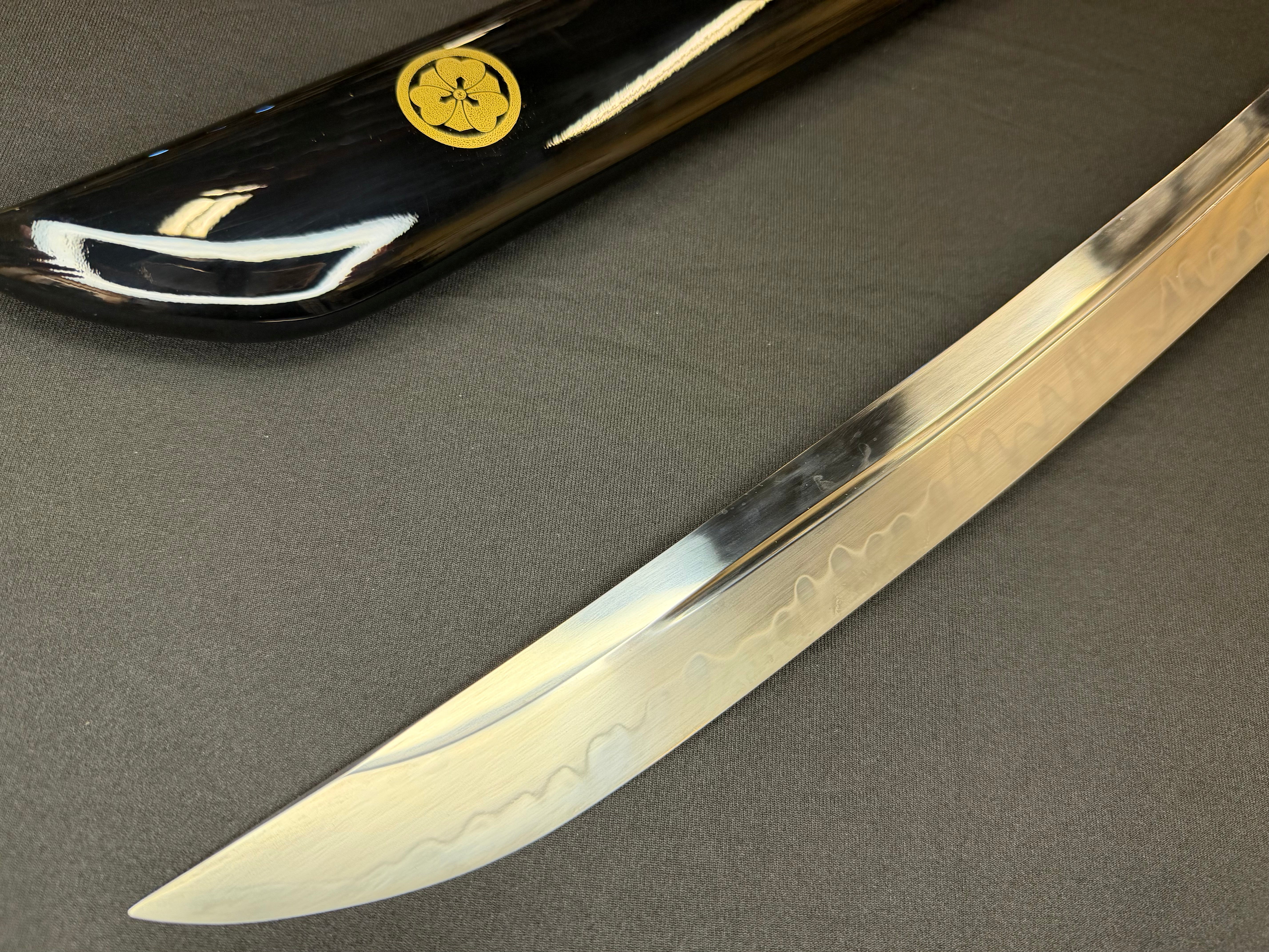 Phoenix Arms Wakizashi - Black Katabami Naginata Naoshi - T10 Clay Tempered