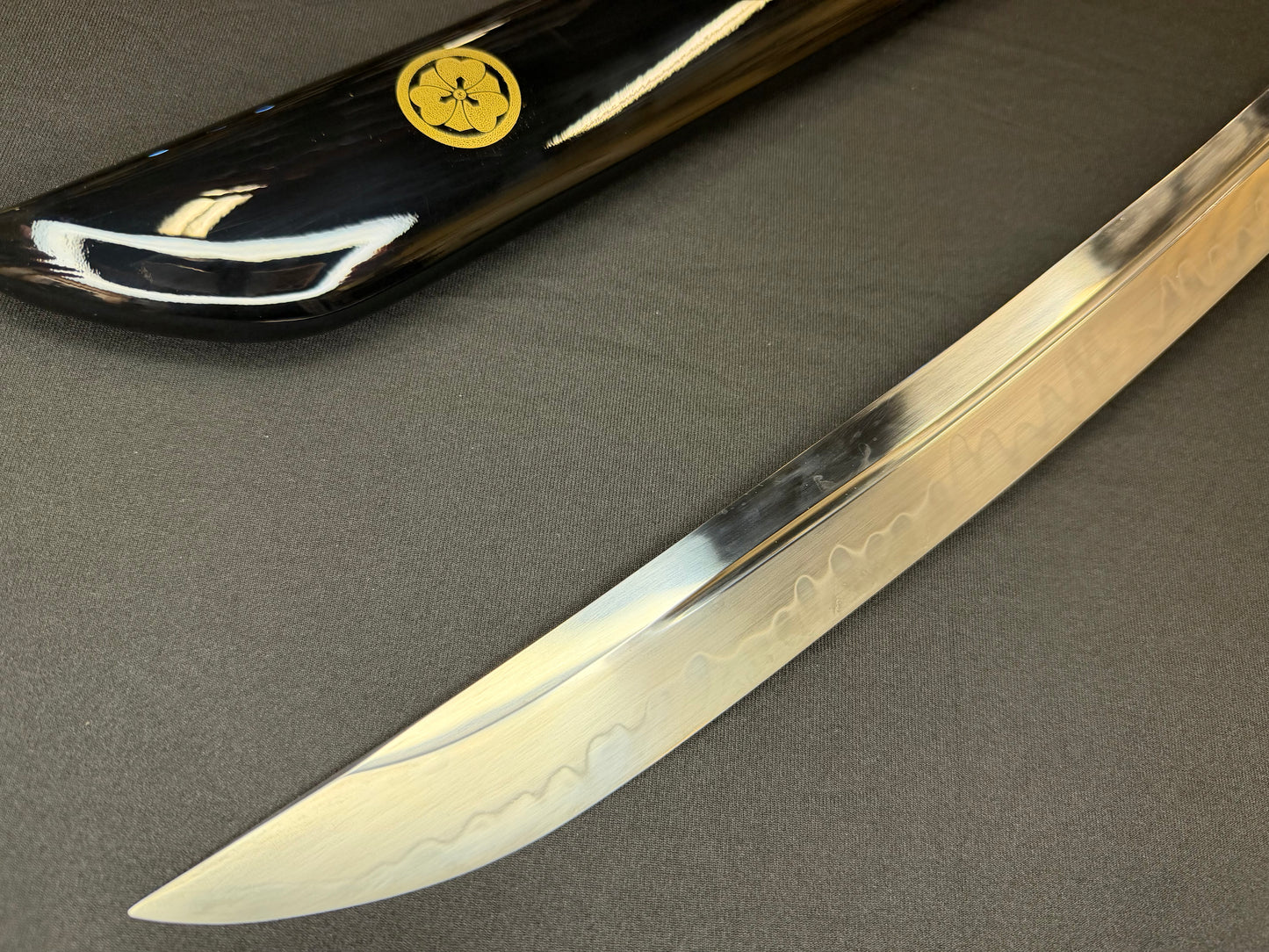Phoenix Arms Wakizashi - Black Katabami Naginata Naoshi - T10 Clay Tempered