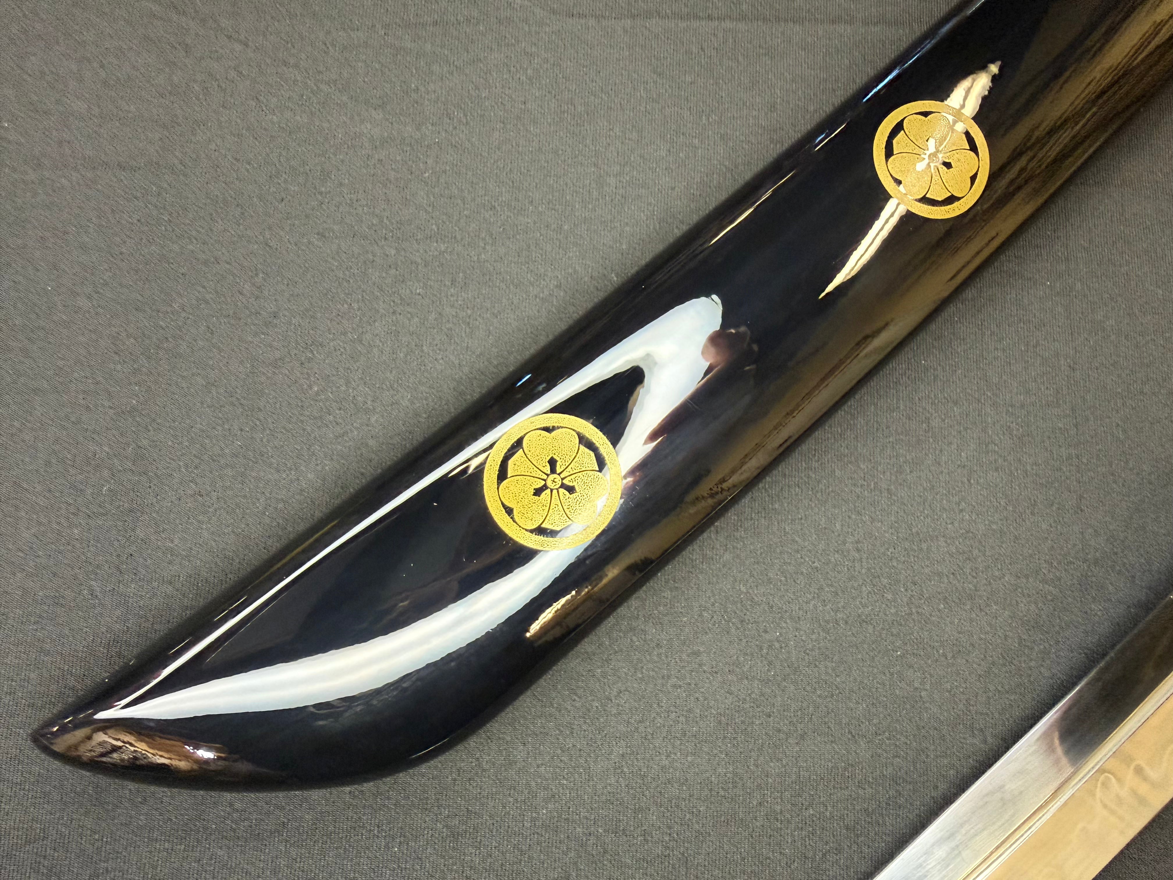 Phoenix Arms Wakizashi - Black Katabami Naginata Naoshi - T10 Clay Tempered