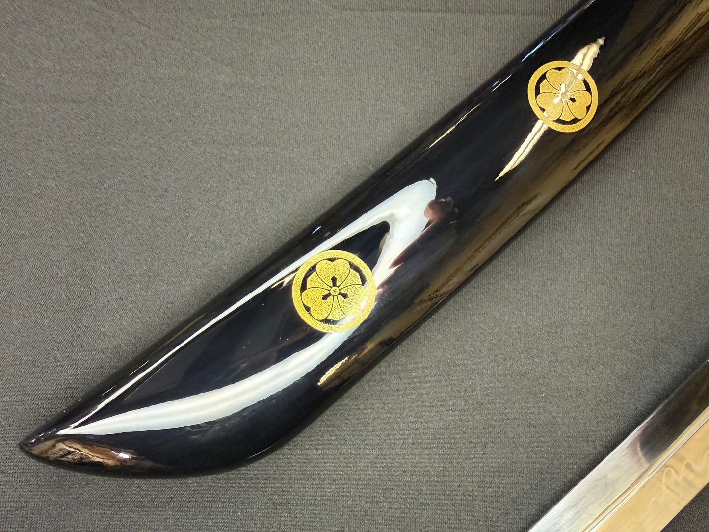 Phoenix Arms Wakizashi - Black Katabami Naginata Naoshi - T10 Clay Tempered