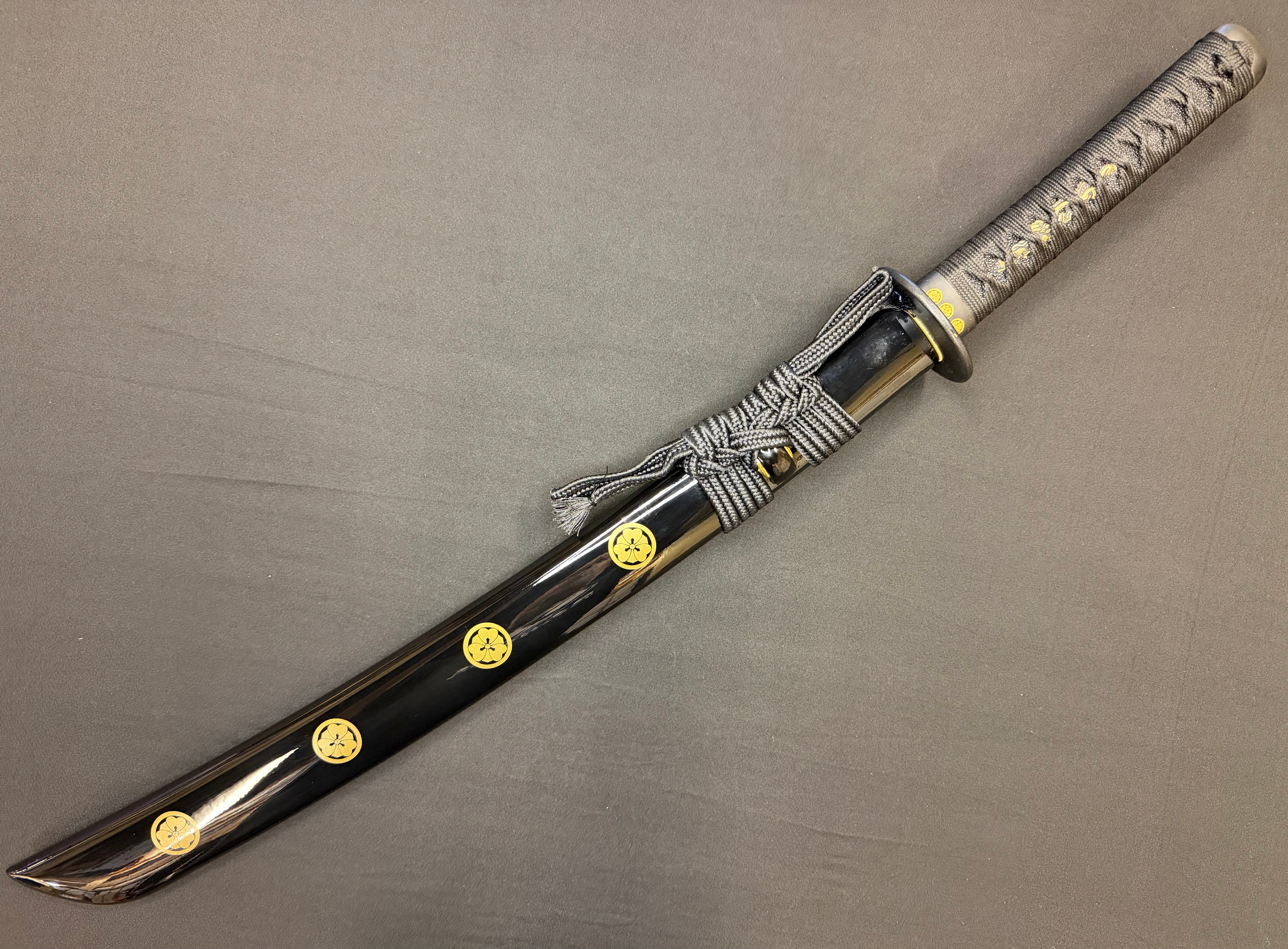 Phoenix Arms Wakizashi - Black Katabami Naginata Naoshi - T10 Clay Tempered