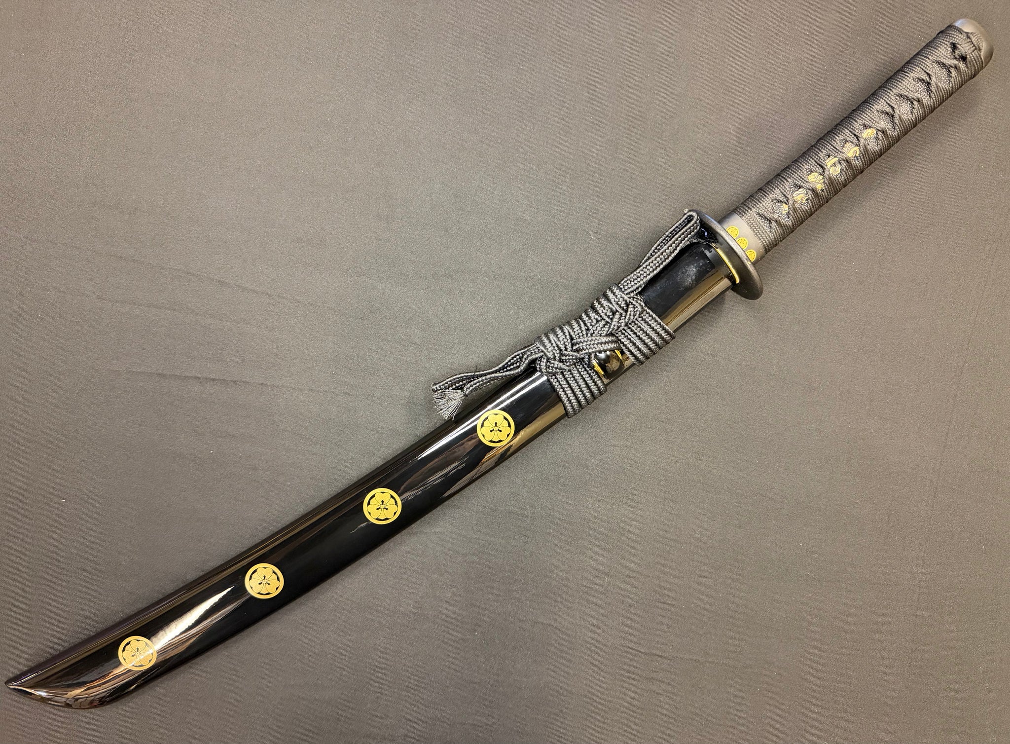 Phoenix Arms Wakizashi - Black Katabami Naginata Naoshi - T10 Clay Tempered