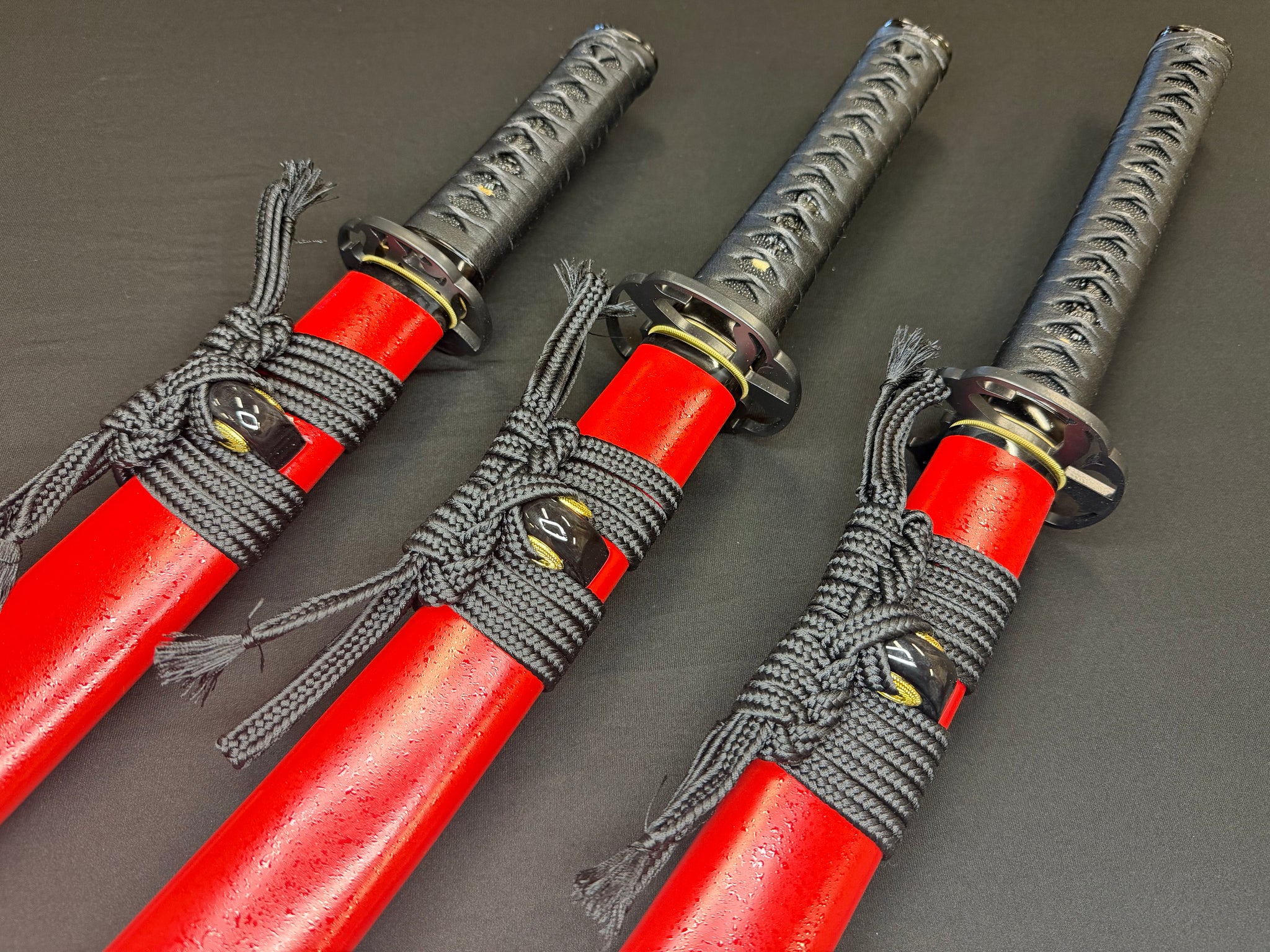 Phoenix Armory Naginata Naoshi 3 Sword Set - Martial Trinity T10 Katana, Wakizashi, Tanto