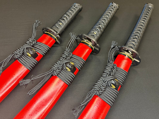 PRE ORDER Phoenix Armory Naginata Naoshi 3 Sword Set - Martial Trinity T10 Katana, Wakizashi, Tanto
