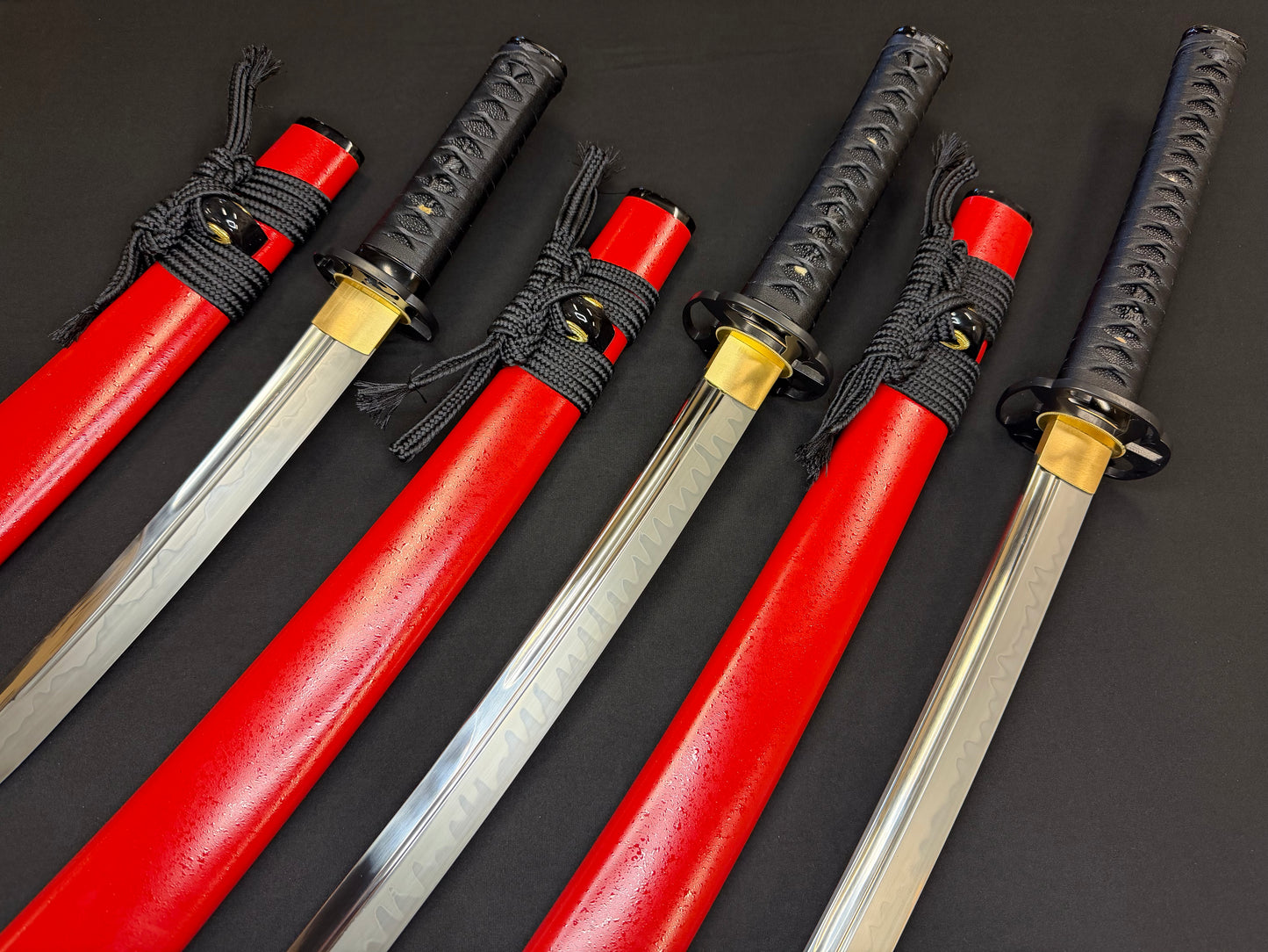 Phoenix Armory Naginata Naoshi 3 Sword Set - Martial Trinity T10 Katana, Wakizashi, Tanto