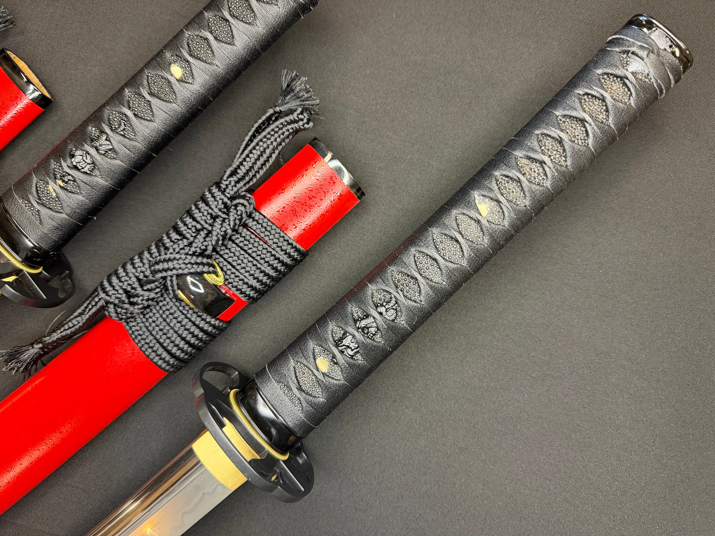 Phoenix Armory Naginata Naoshi 3 Sword Set - Martial Trinity T10 Katana, Wakizashi, Tanto