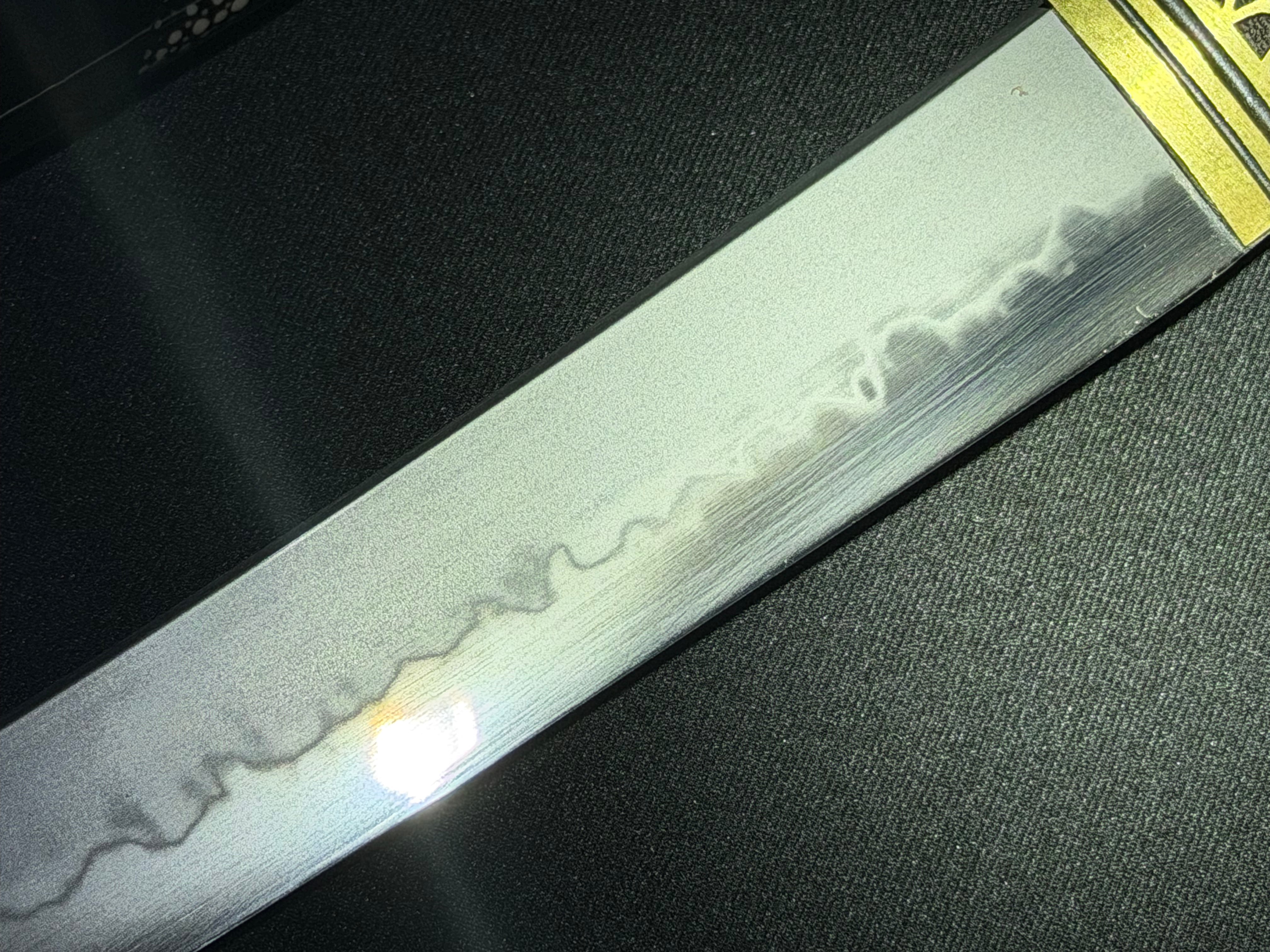 Phoenix Armory Hamidashi Tanto - Gilded Raven T10 Hira Zukuri Choji Hamon