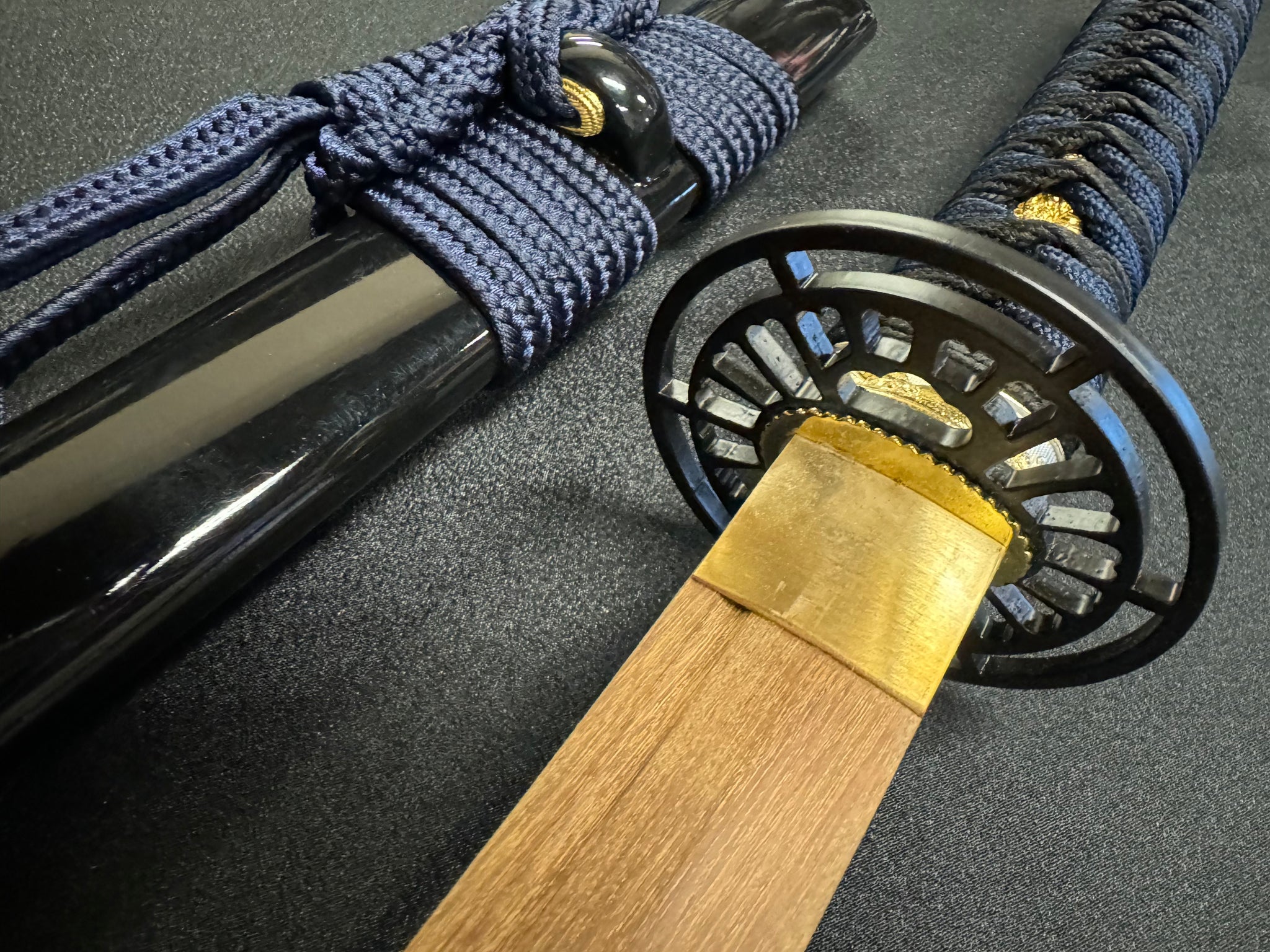 Phoenix Arms Blue Ring Wooden Katana Takemitsu