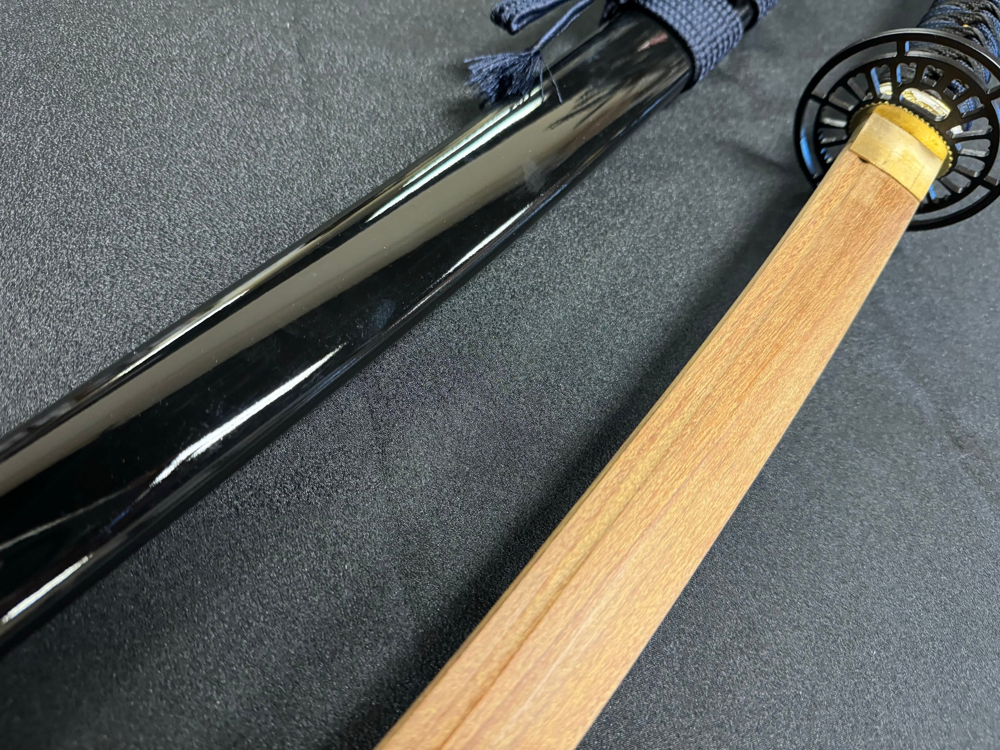 Phoenix Arms Blue Ring Wooden Katana Takemitsu