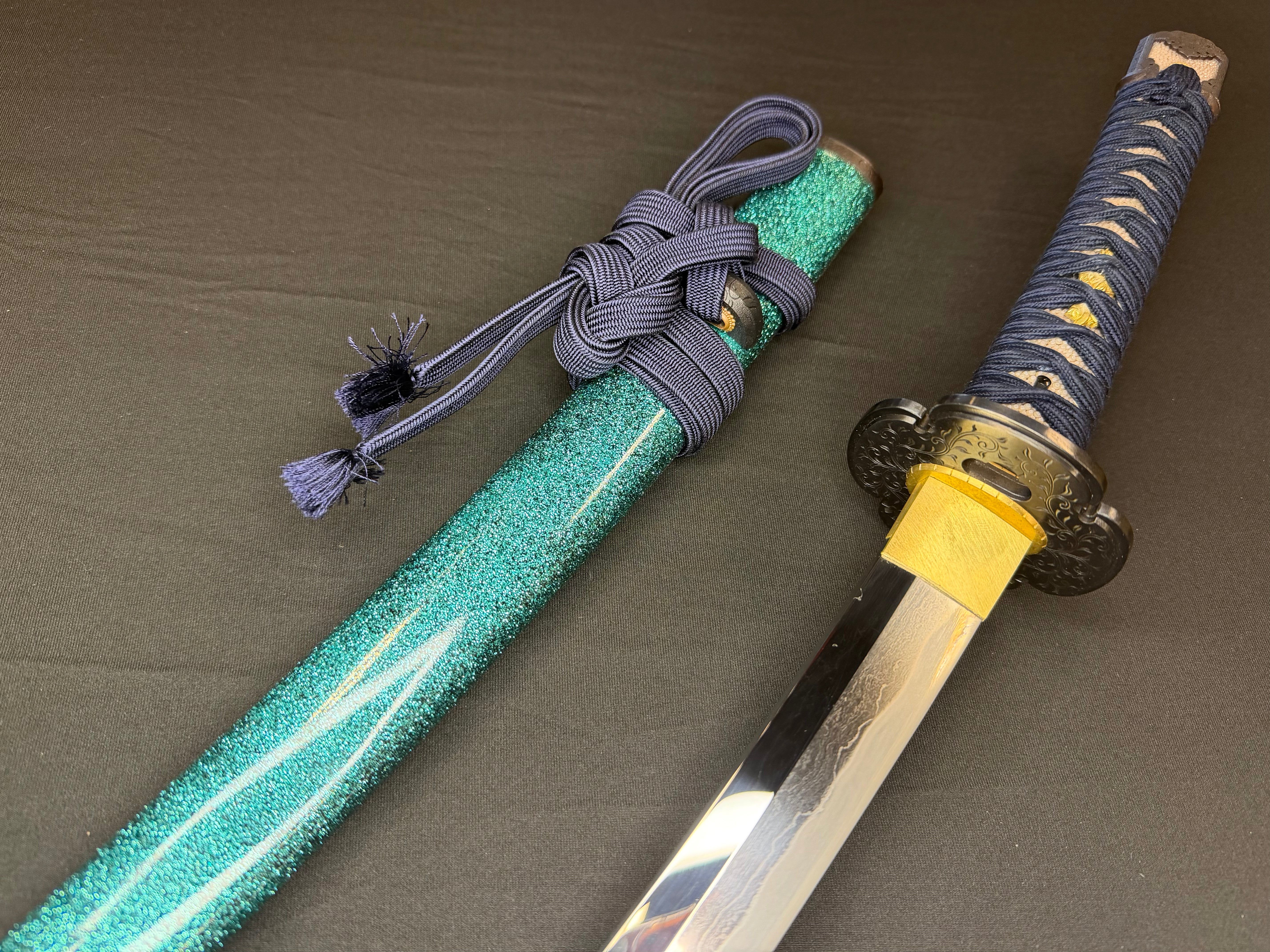 Masterwork Phoenix Armory Katana - Celestial Vanguard Handachi Folded Steel