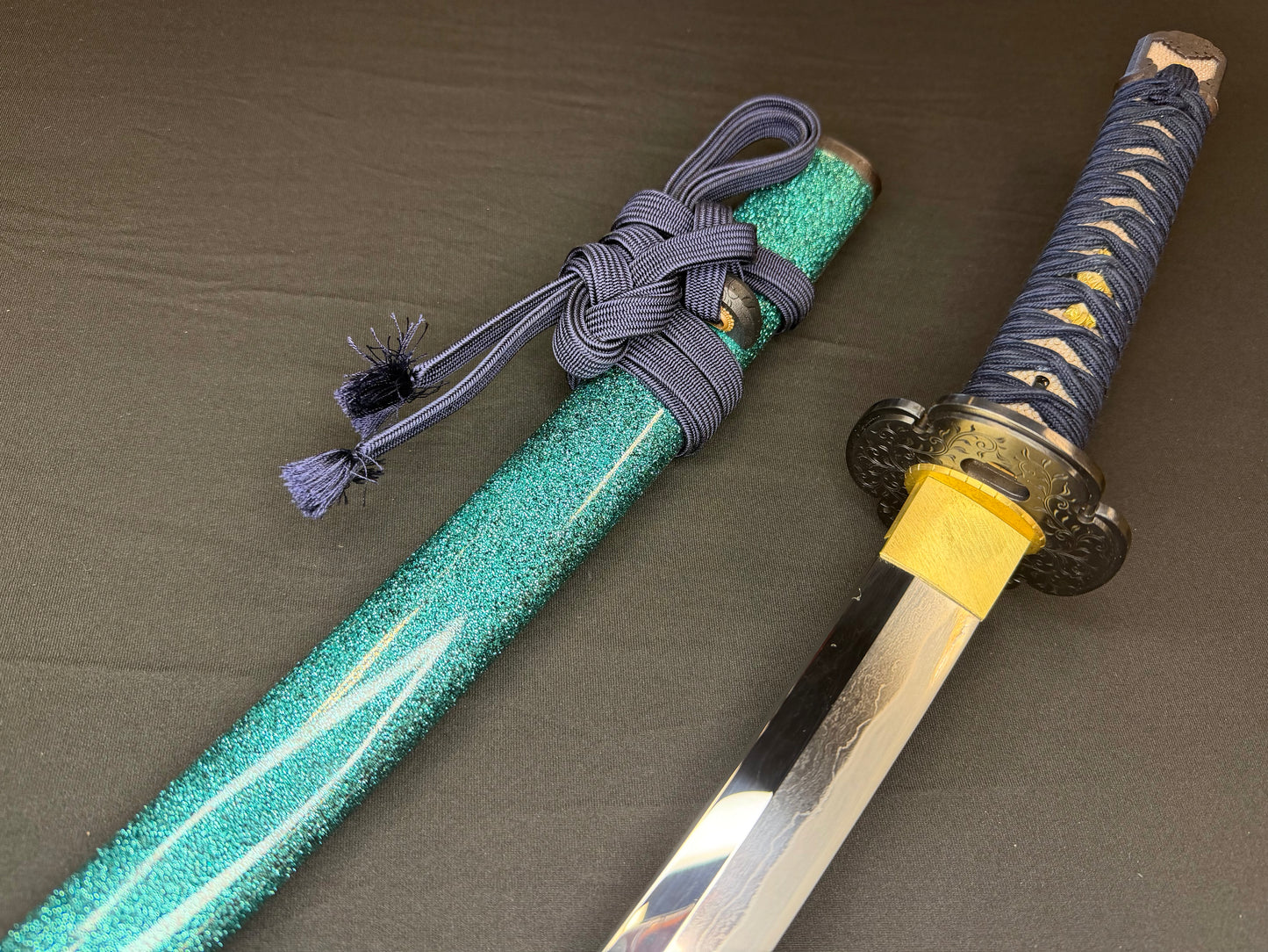 Masterwork Phoenix Armory Katana - Celestial Vanguard Handachi Folded Steel